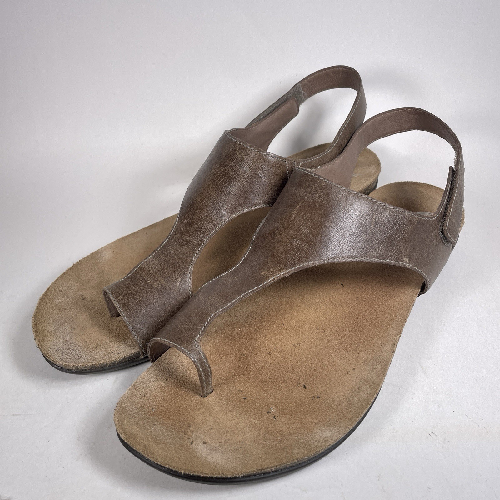 Size 42 – Dansko Reece Stone Women’s Loop Sandal Thong Toe Strap Brown