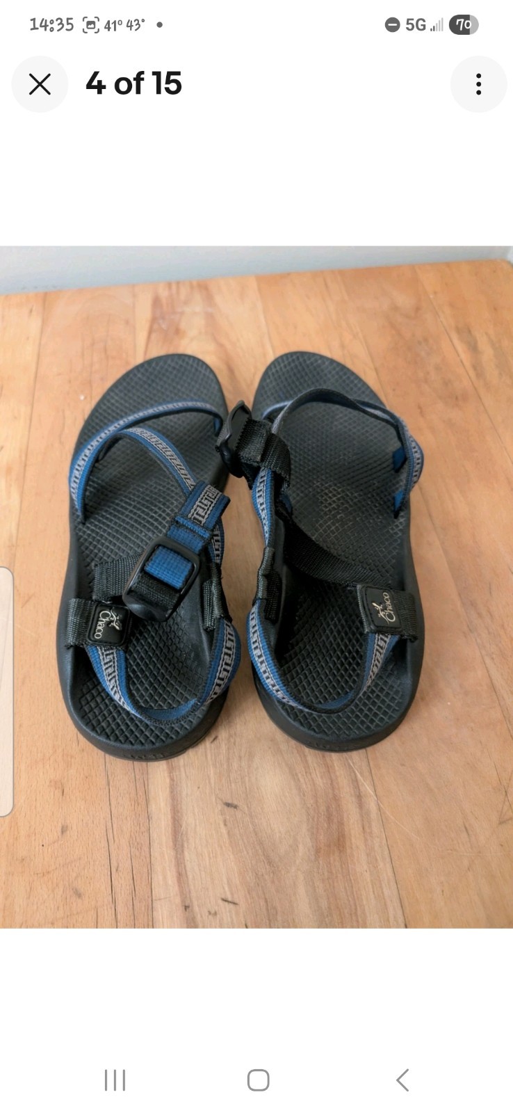 Chaco USA Z1 Classic Hiking River Sport Sandals Womens Size 11 Outdoor Blue