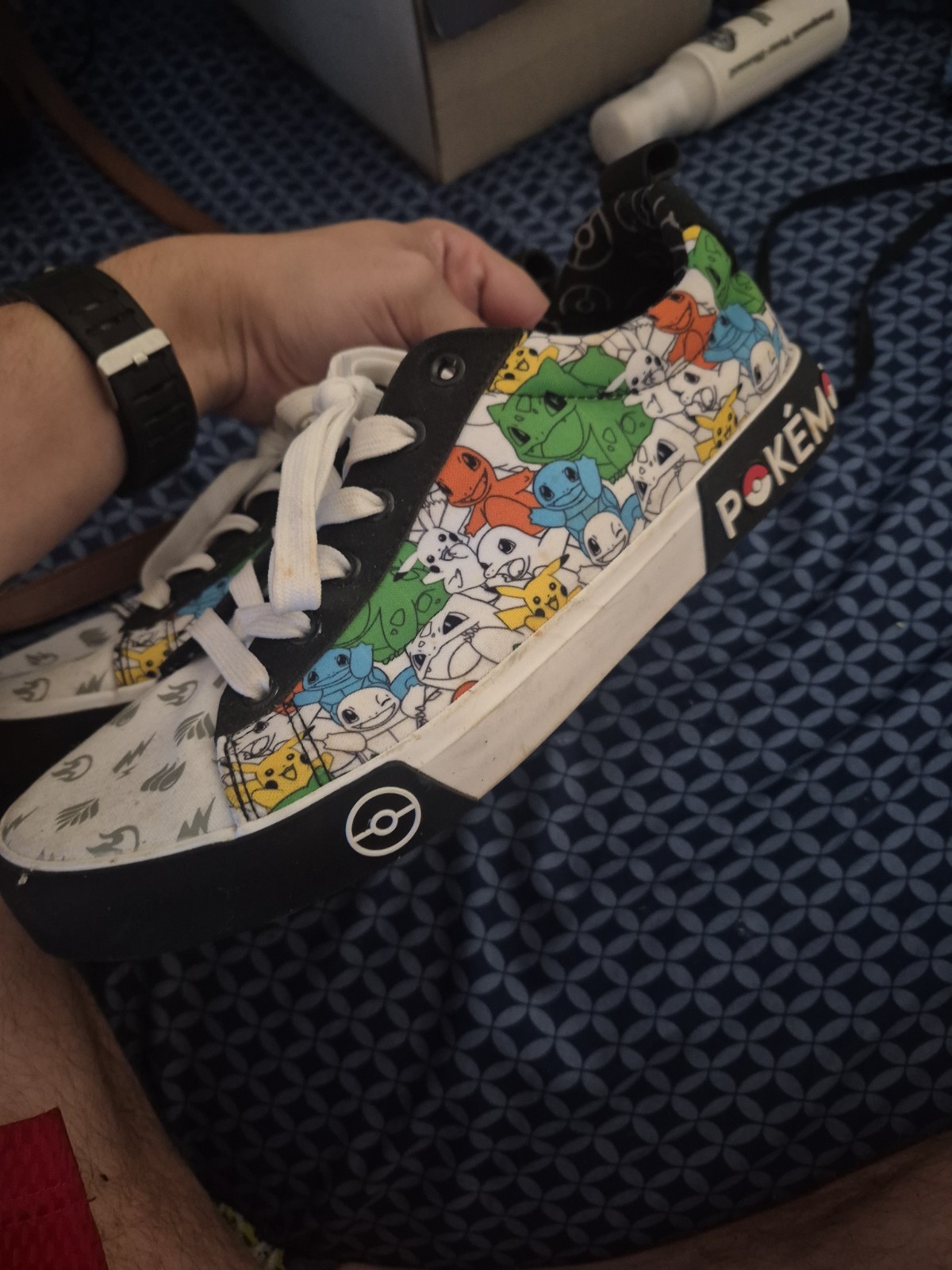 Ground Up Pokemon Sneakers Size 9 Pikachu Bulbasaur Charmander Squirtle Shoes