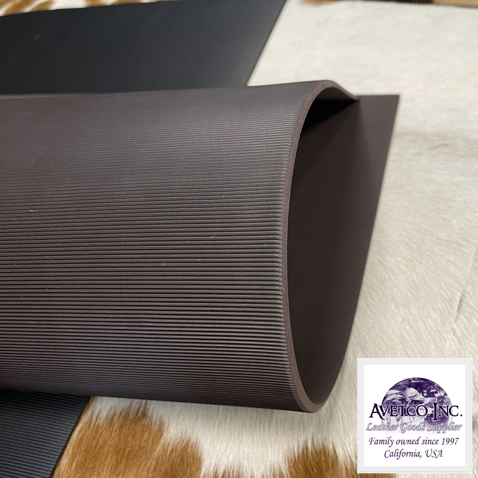 Fine Line 4 mm EVA/Rubber Soling Large Sheet Shoe Repair 30″ x 30″ Brown