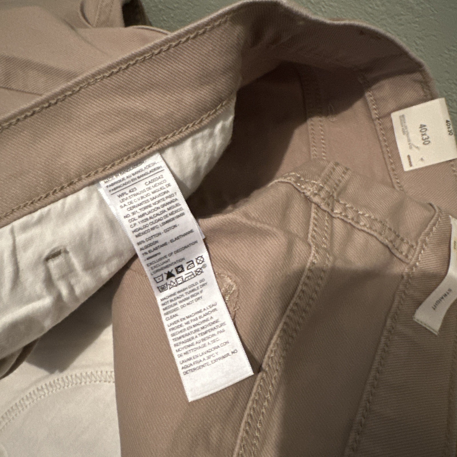 Levi Strauss Signature Gold Jeans 40 X 30 Tan