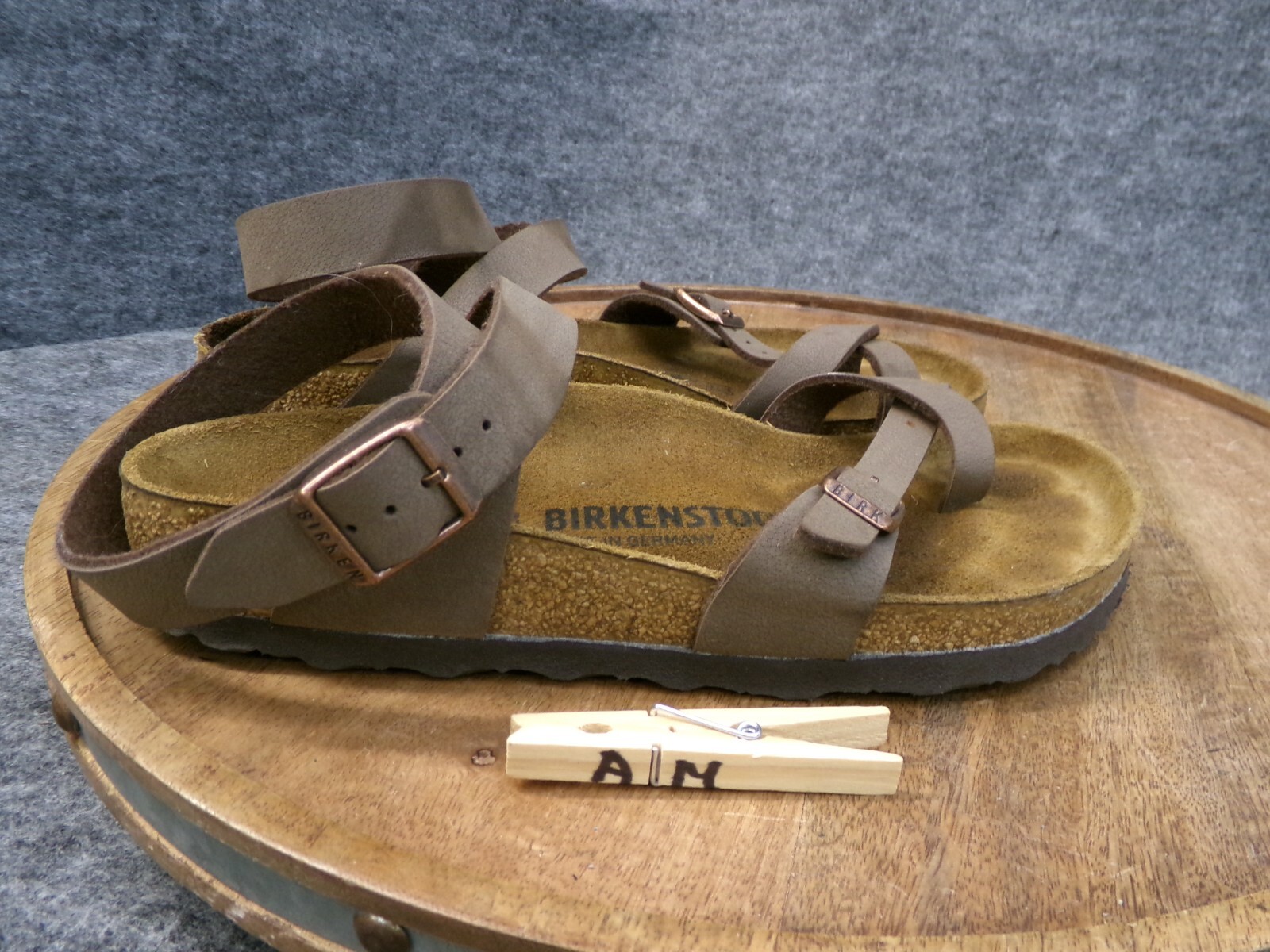 Birkenstock Womens Yara Mocha Birkibuc Ankle Strap Sandals Size 36 US 5 Reg.