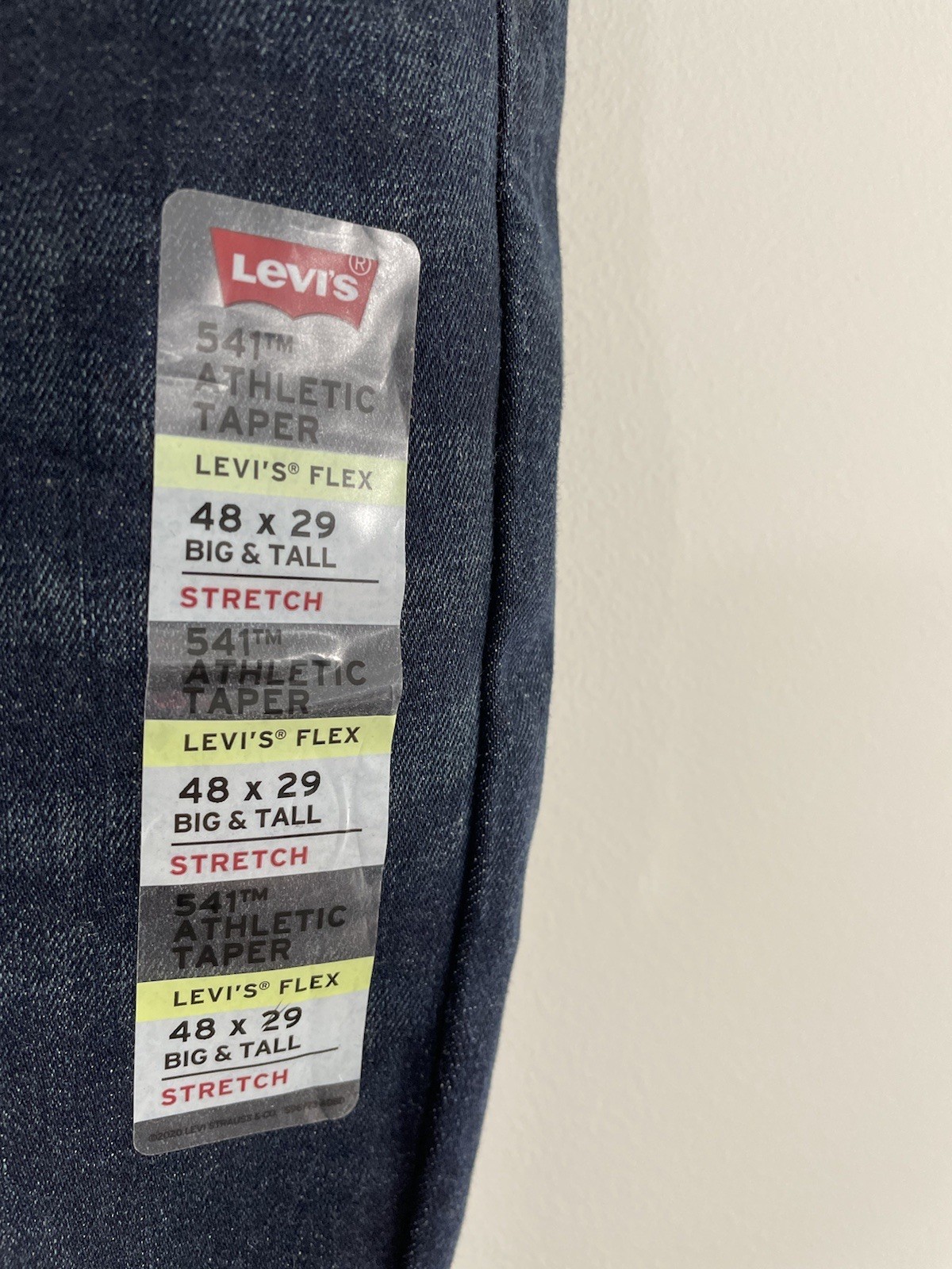 NEW LEVIS 541 Athletic Taper Jeans mens 48×29 Stretch Big &Tall performance flex