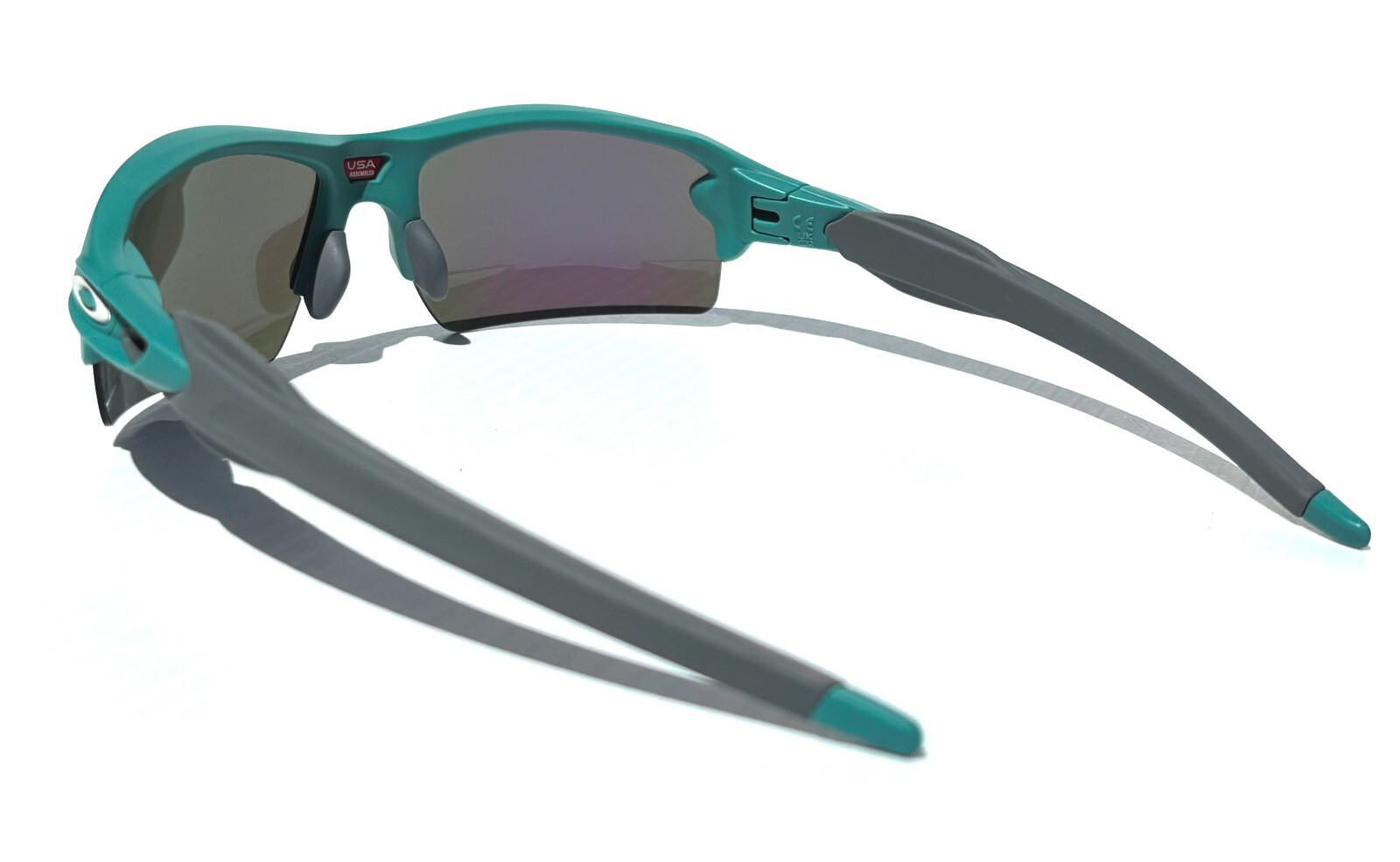 NEW Oakley FLAK 2.0 Matte Pacific Green POLARIZED Galaxy Jade Sunglass 9188