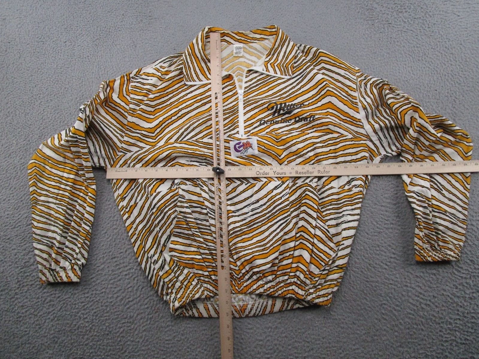 Vintage 80s C-YA In California Beach Surfer Pullover Miller Draft Beer Size L