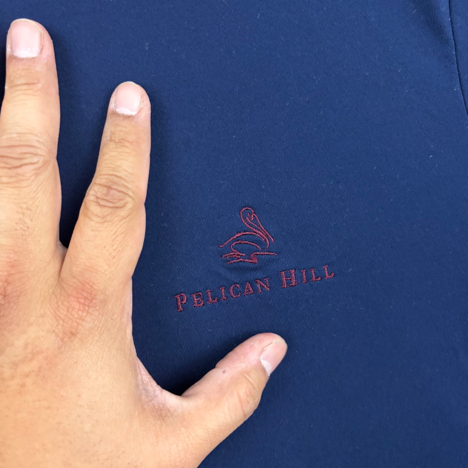 Polo Ralph Lauren Golf Pullover Mens Medium Navy Blue Preppy Long Sleeve Logo