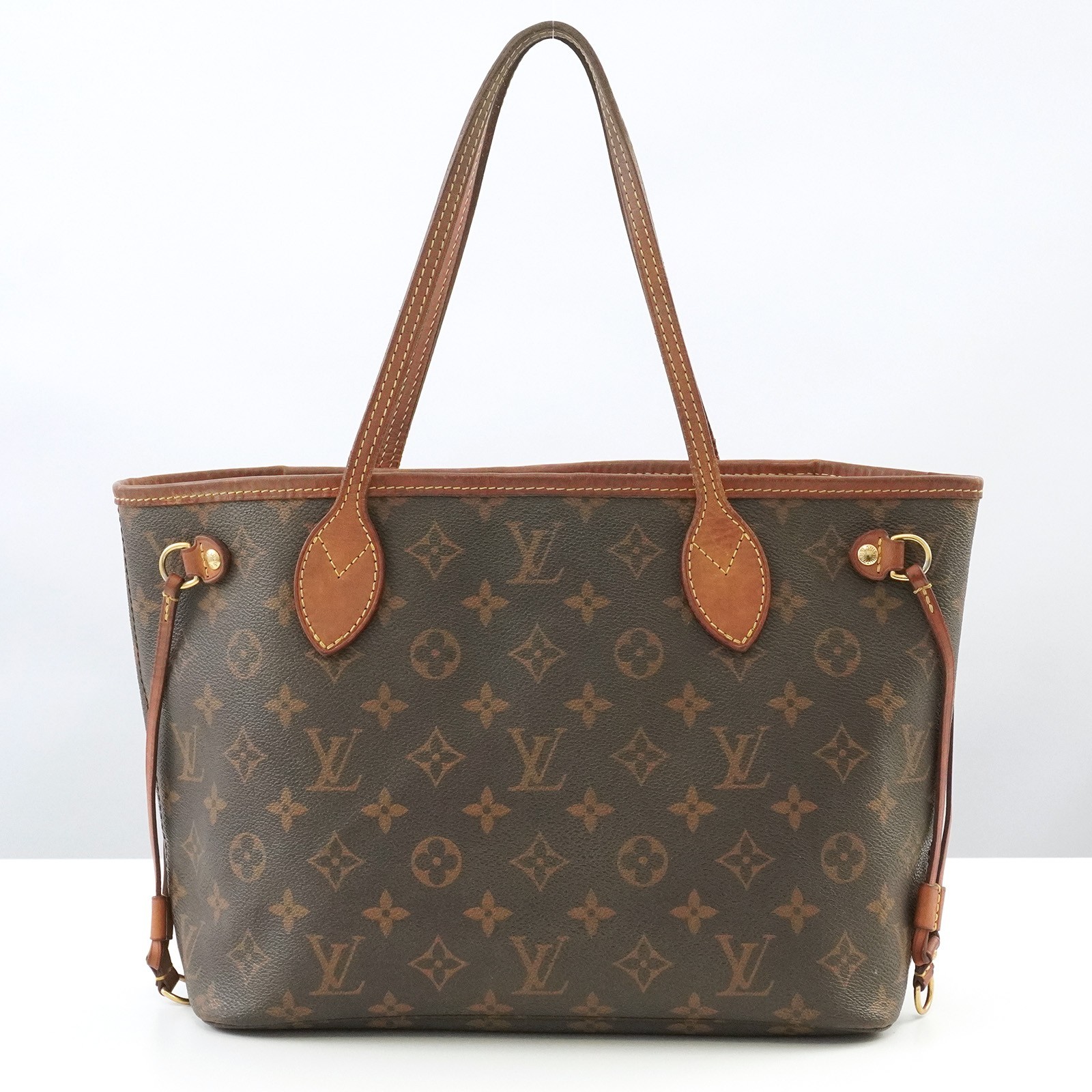 LOUIS VUITTON LV Monogram Neverfull PM M40155 Tote Bag Brown VI2130 Auth #56747A