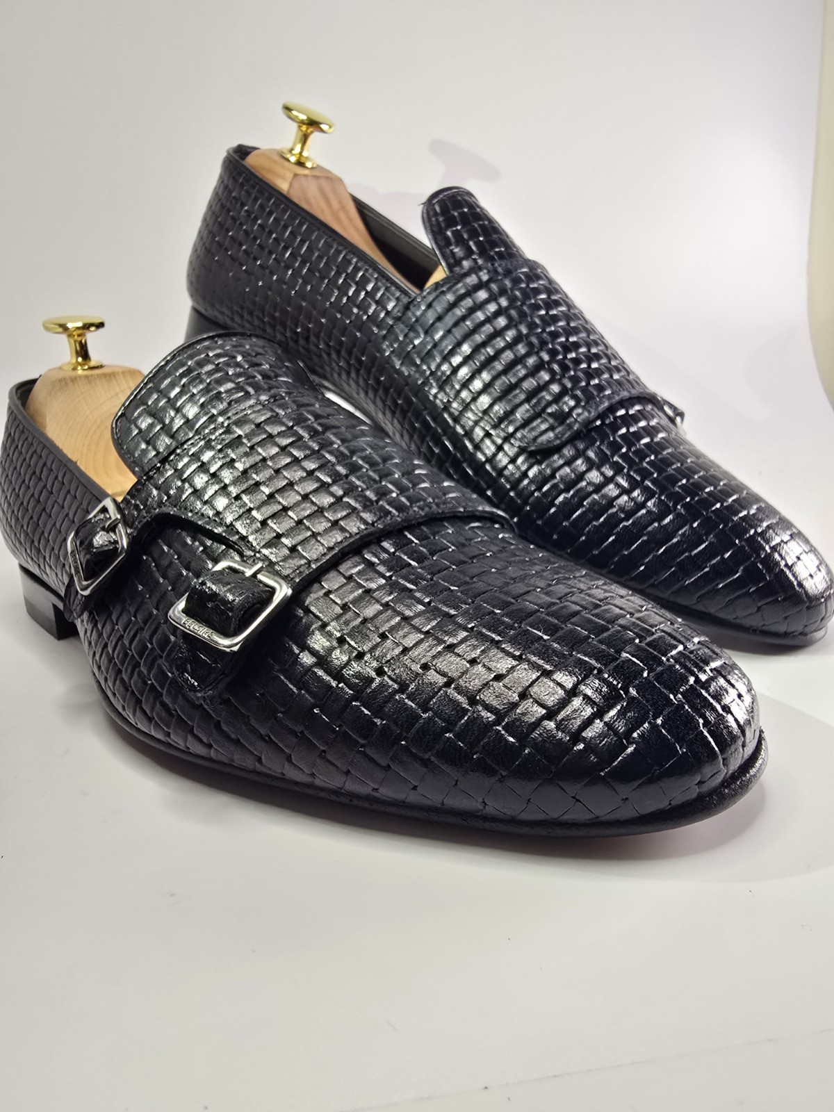 Pollini Mocasso Black Leather -39/40/41/42/43/44/45/46 New – Made in Italy