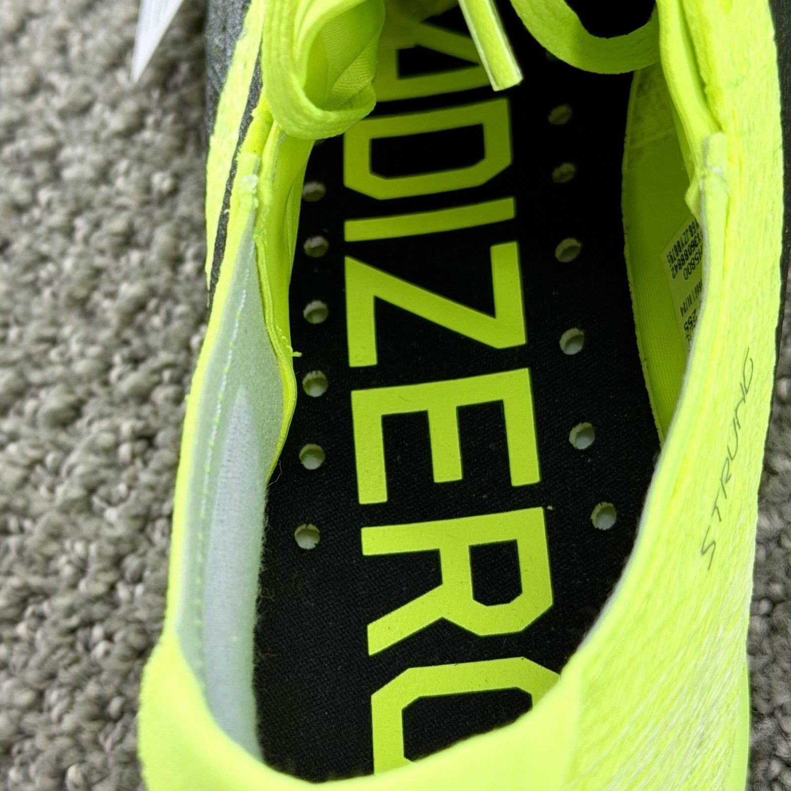 Adidas Adizero Prime SP 3 Strung Lucid Lemon Track Cleats IH5800 Men’s Size 7