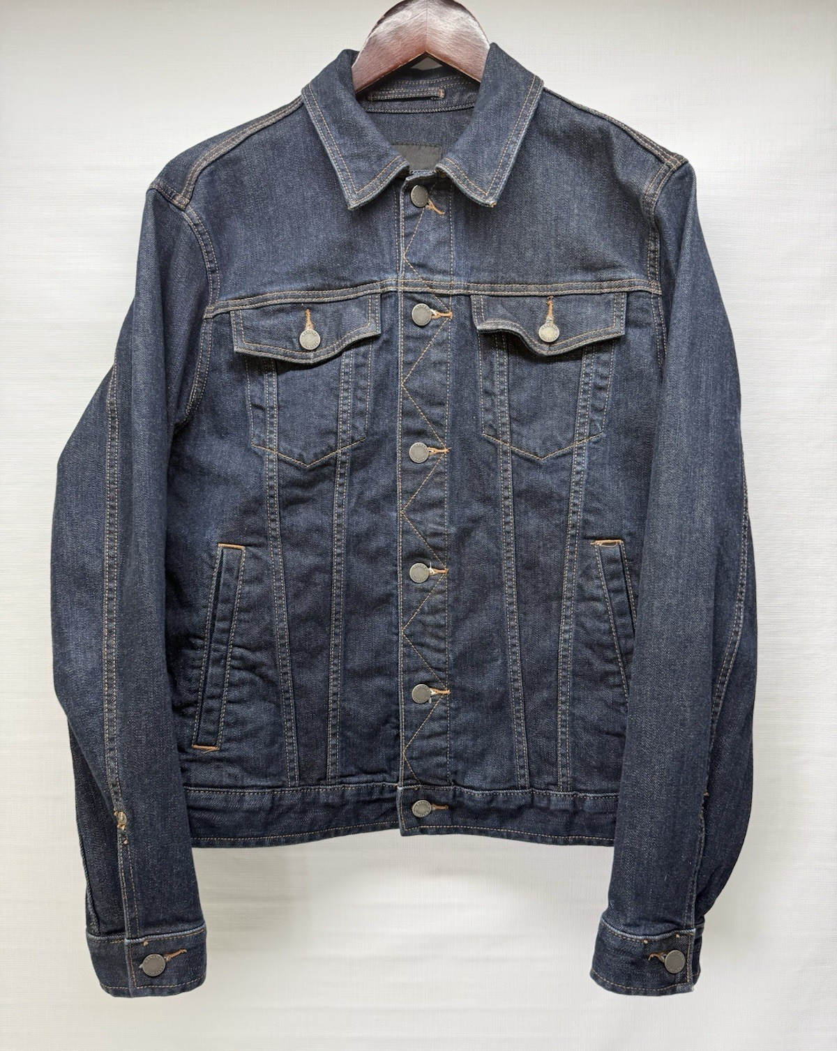 Banana Republic Fremont Denim Trucker Jean Jacket Mens Medium Dark Wash Retro