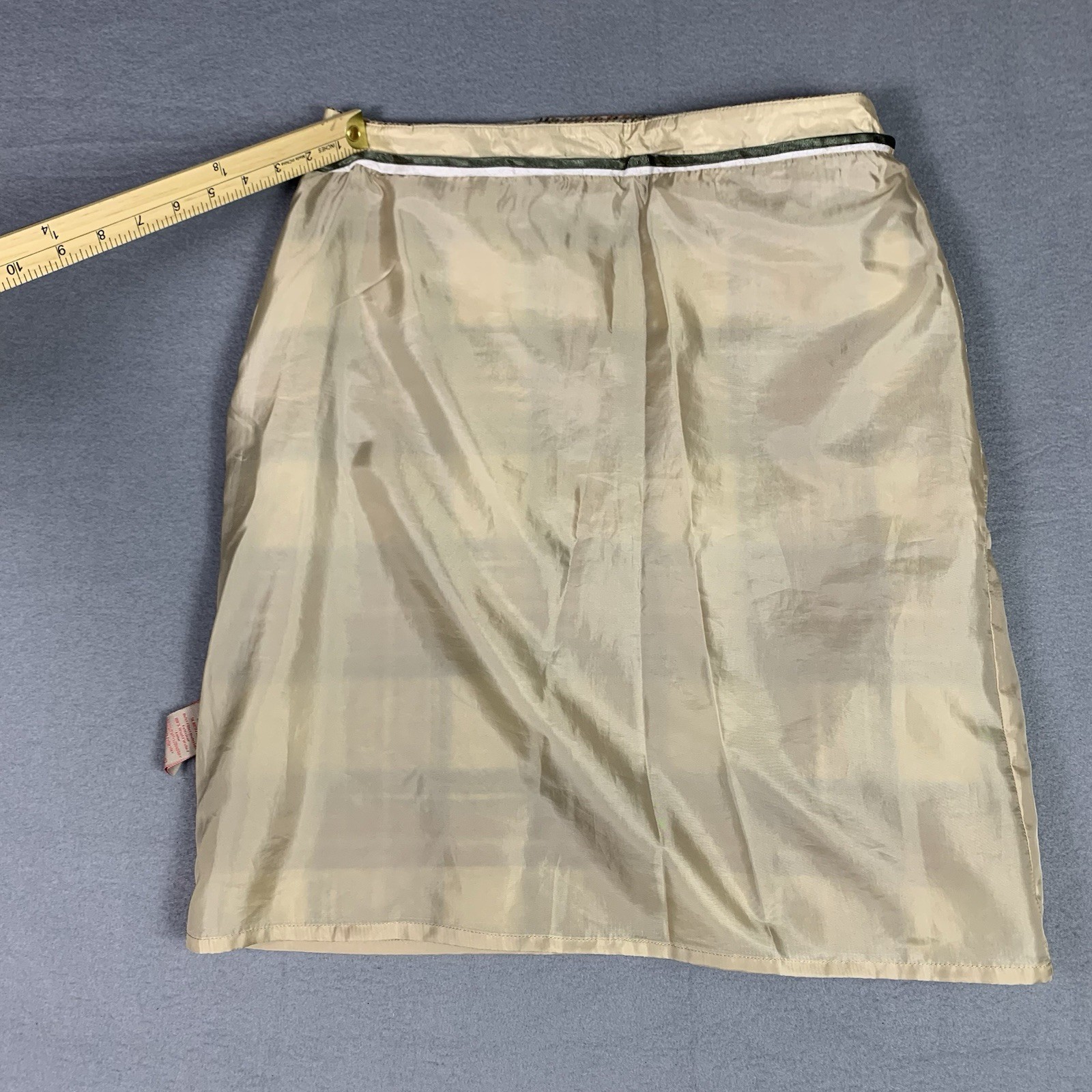 Womens Brown Check Wrap Front Boden British Tweed by Moon 100% Wool US 8L