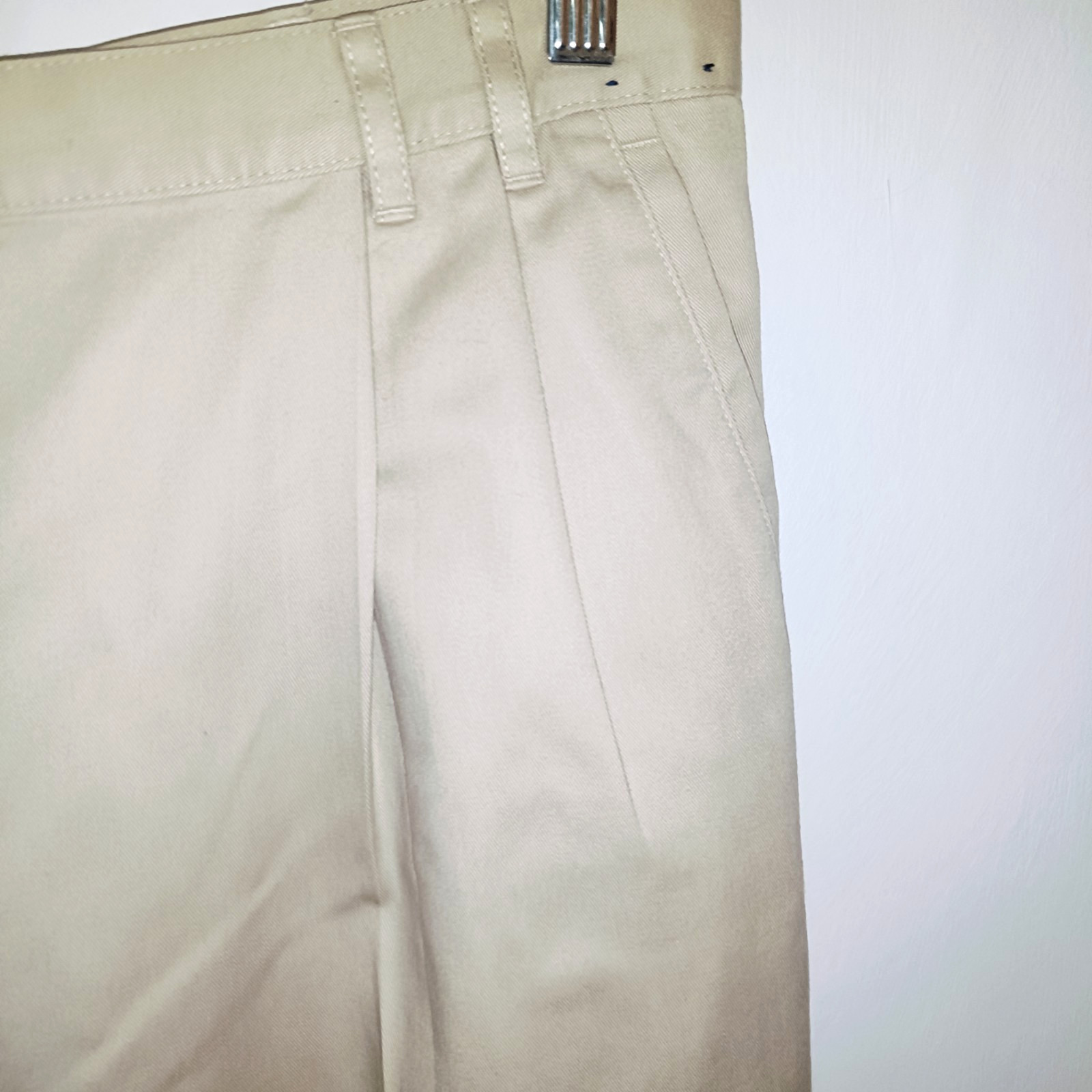 Softal Debenhams Womens Trousers Beige Size UK 14 Vintage 100% Cotton High Rise