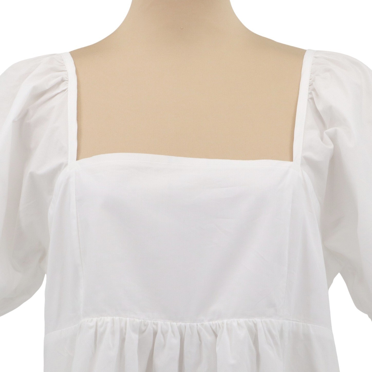 Draper James Magnolia White Puff Sleeve Mini Dress L Smocked Pockets Graduation