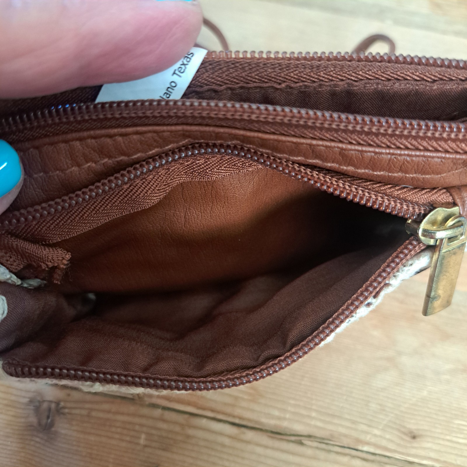 Purse Small Crossbody With Lace and Pockets JC Penny’s Wristlet & 26″ Strap drop