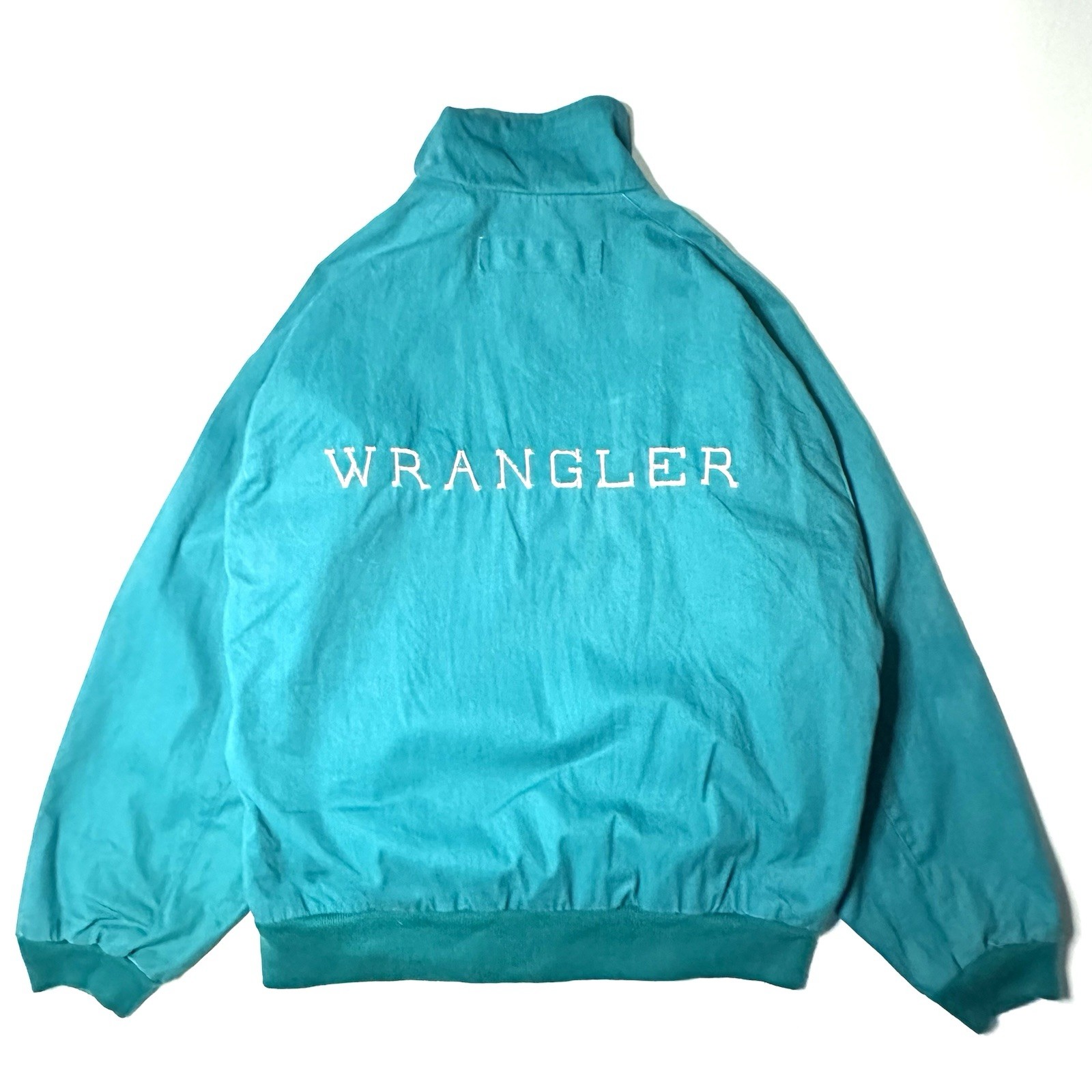 【80s】【Wrangler】【BRUSHPOPPER】Embroidered Logo full zip Jacket Vintage casual