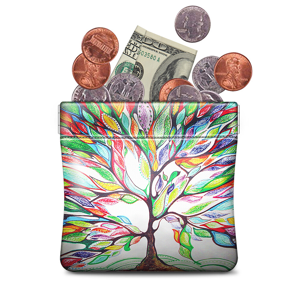Coins Pouch Change Purse Small Coin Bag Shopper Money Holder Wallet Woman Girls