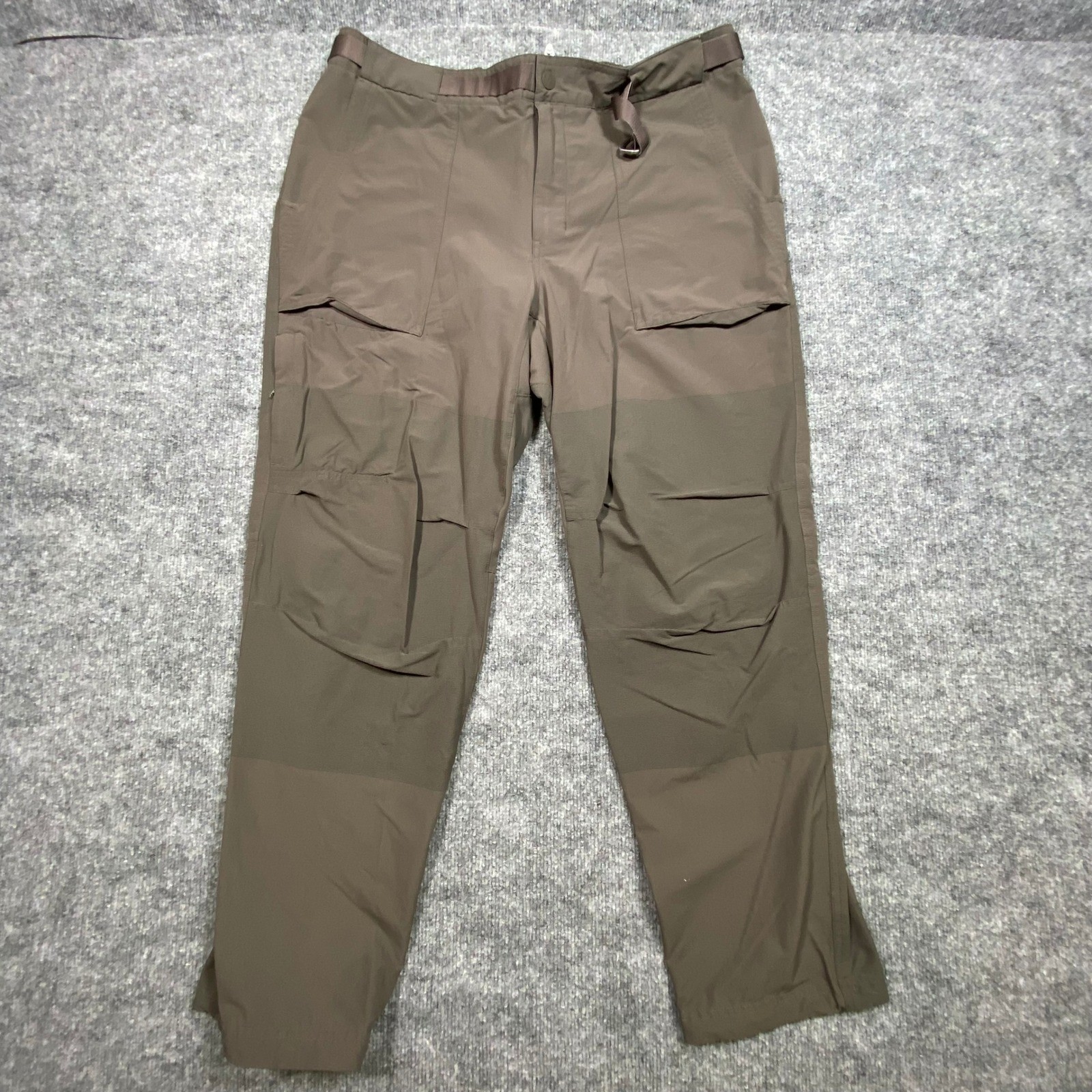 REI Co-op Mens Technical Hiking Pants Brown 40×30 Cordura Reinforced Stretch