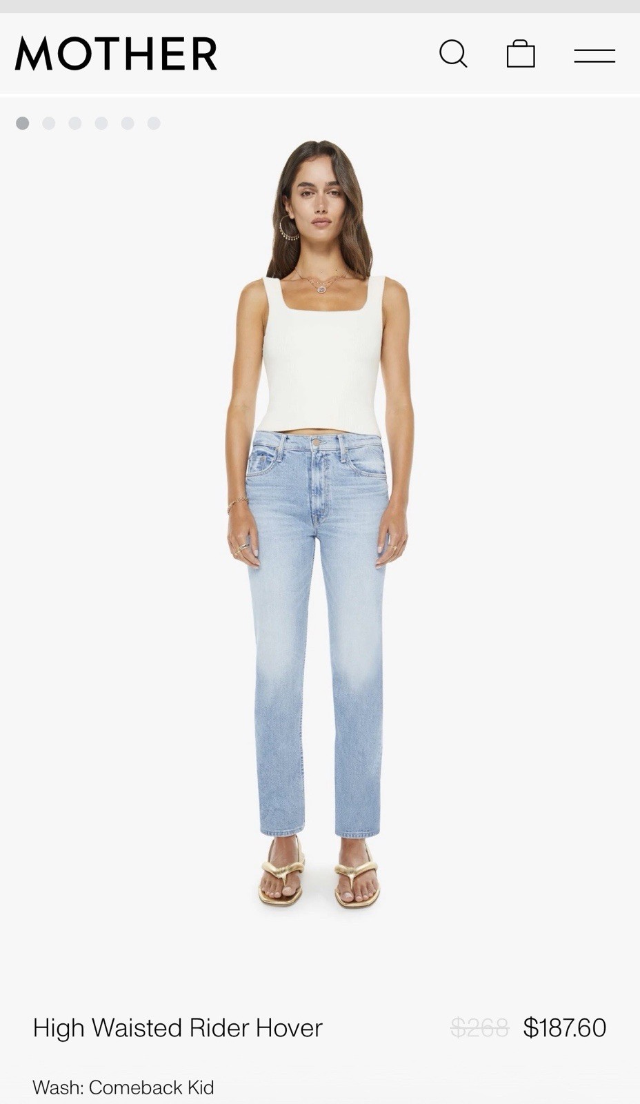 Sz 28 | MOTHER Hiker Hover | High Rise Straight Jeans | Light Wash | Excellent