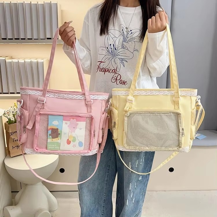 Large Anime Itabag Tote Bag 33cm/13in x 22cm/8.7in x 12cm/4.7in Nylon Lining