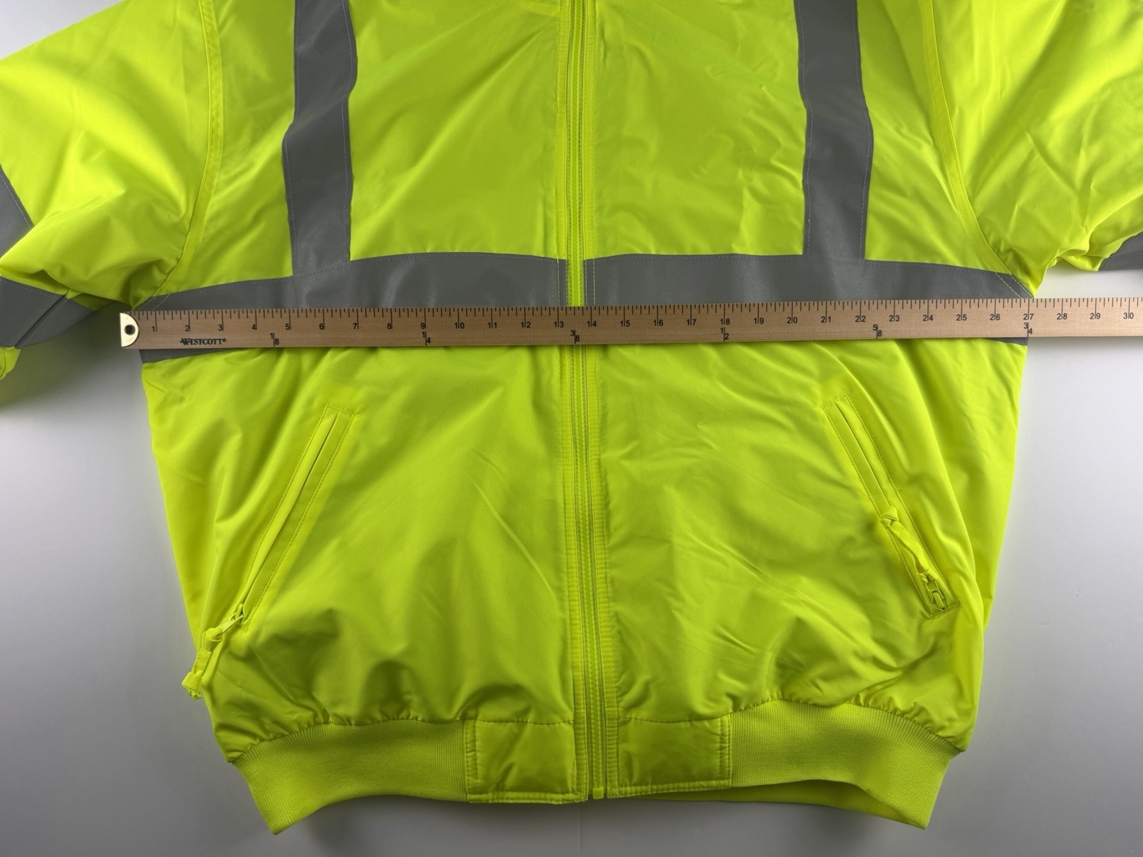 Port Authority SRJ754 Hi Vis Safety Jacket XL Yellow Reflective Insulated Coat