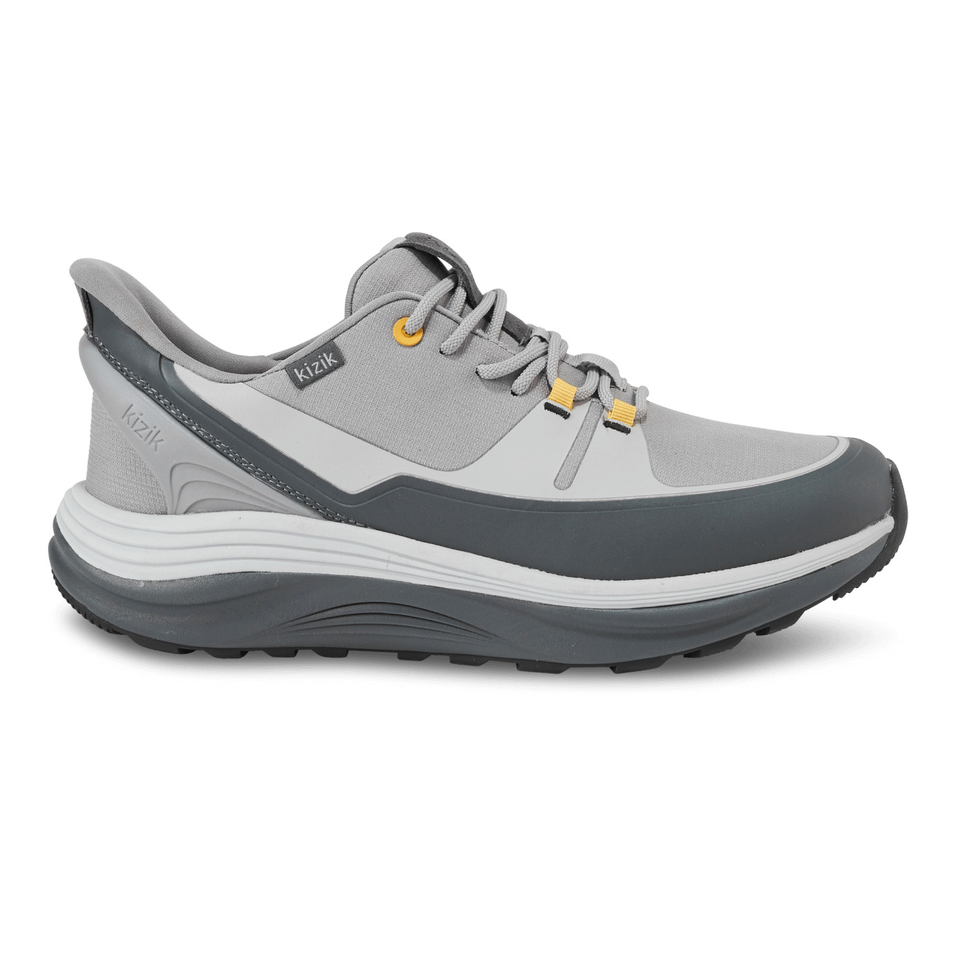 Kizik Men’s London AT – Alloy/Poppyseed — New Slip-On Hands-Free Shoes