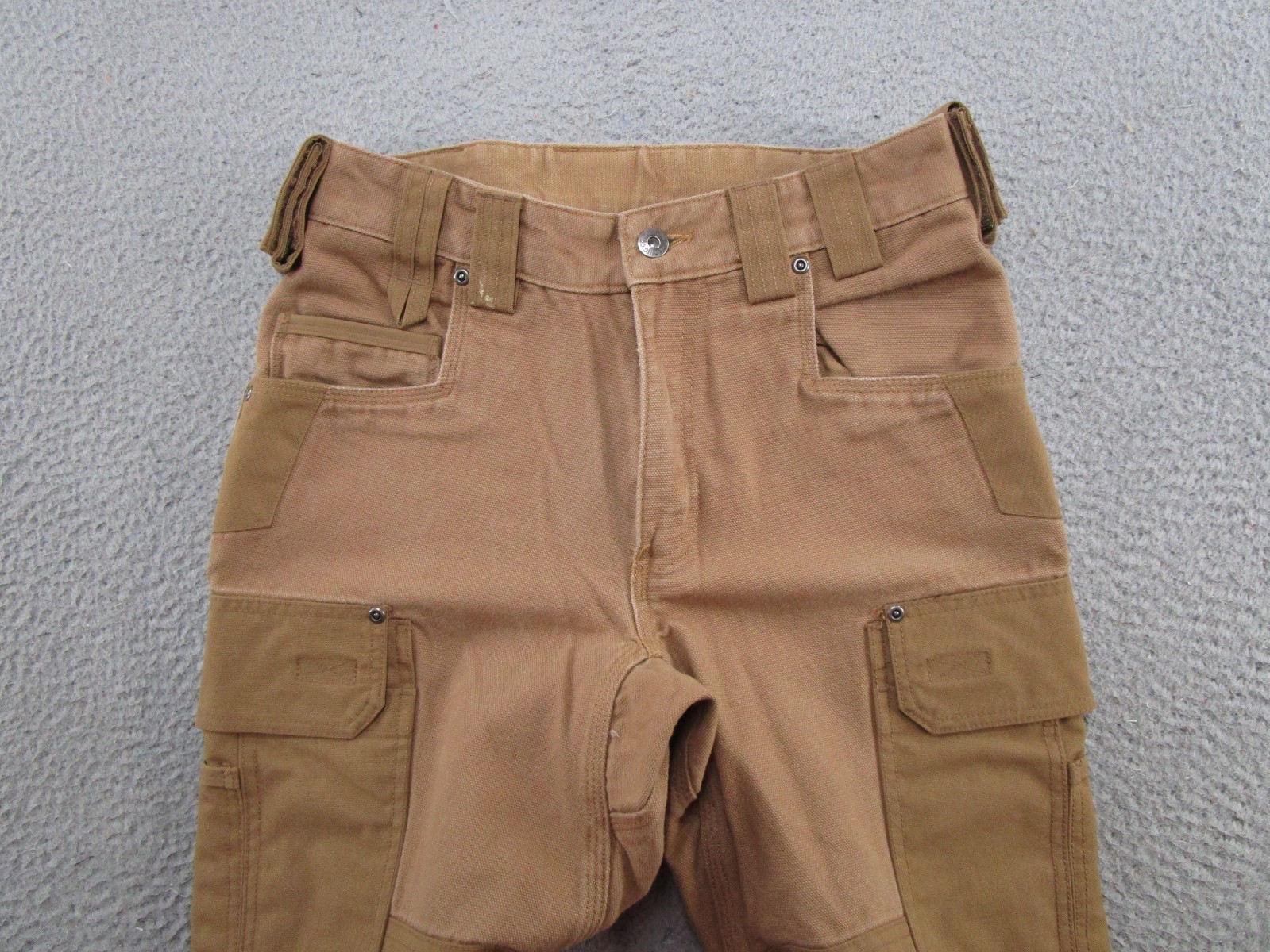 Duluth Ultimate Fire Hose Work Pants Mens 30×30 Cargo Canvas Double Knee EUC