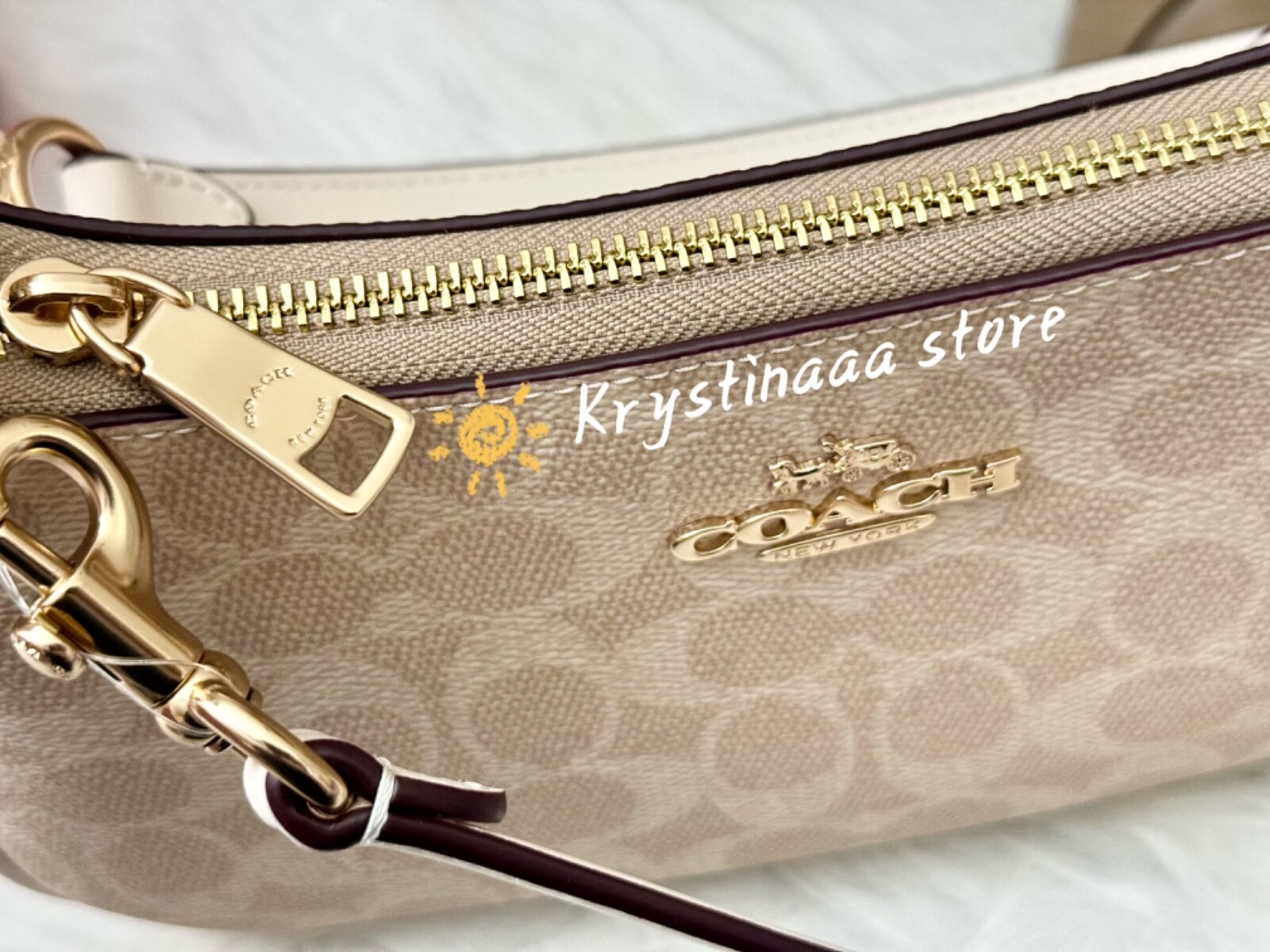NWT Coach Teri Shoulder Bag In Signature Canvas CV933