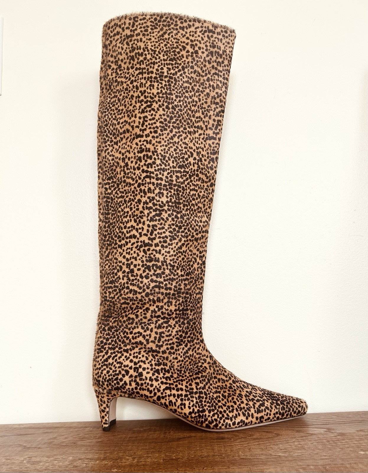 Staud Sz US 7.5 Leopard Fur Boots Heel