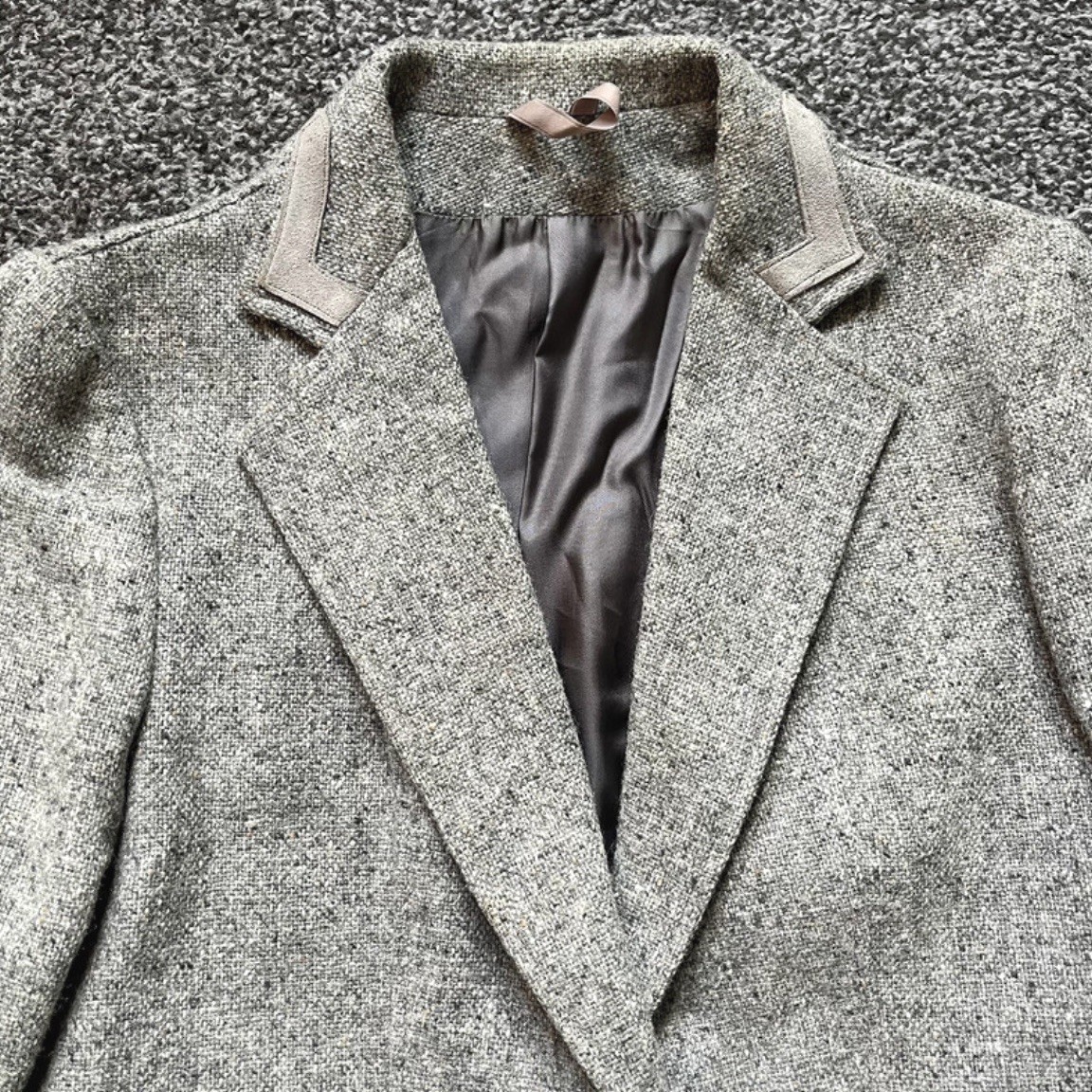 Vintage Stephen House Blazer Jacket Womens Size UK 12 Grey Wool Cashmere Blend