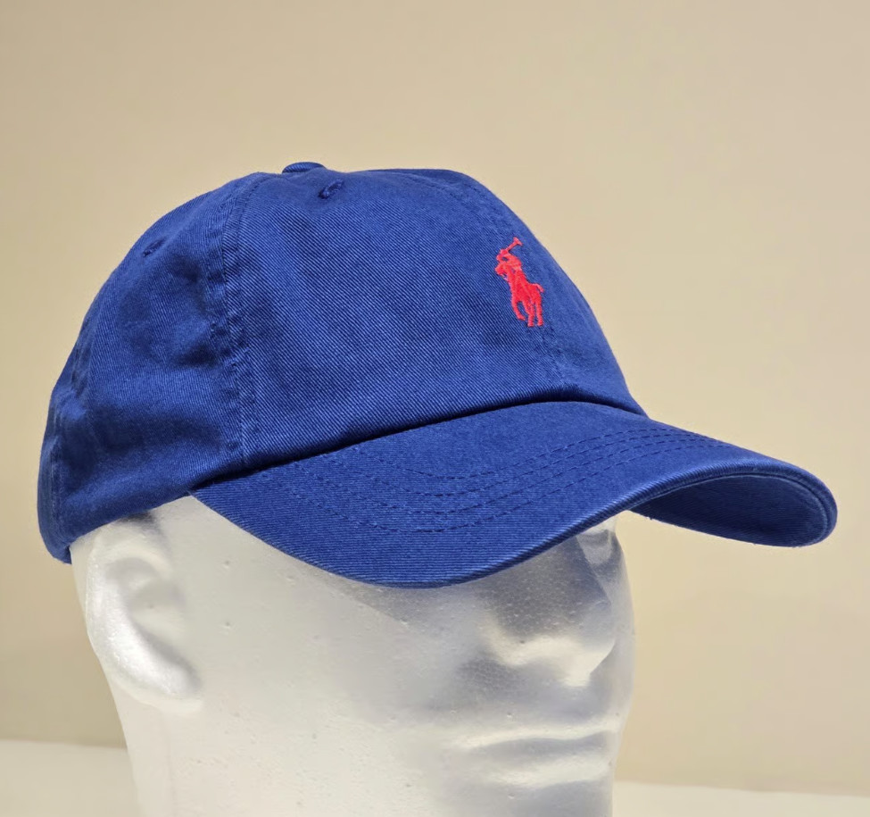 Polo Ralph Lauren Men’s One Size Cotton Chino Adjustable Ball Cap Royal Blue
