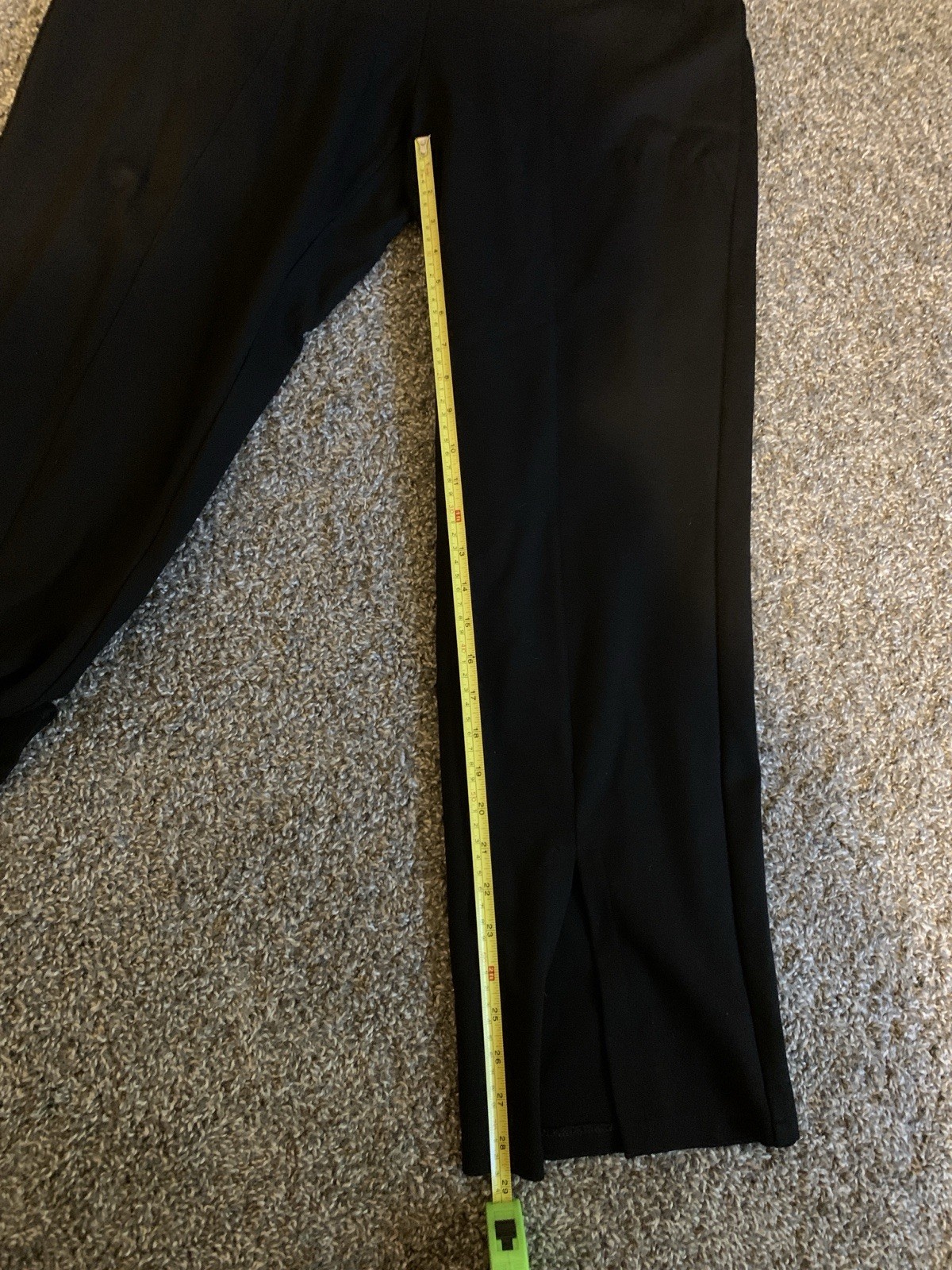 Marcella NYC Black Regular Tremont Pants With Front Slits Women’s XXL