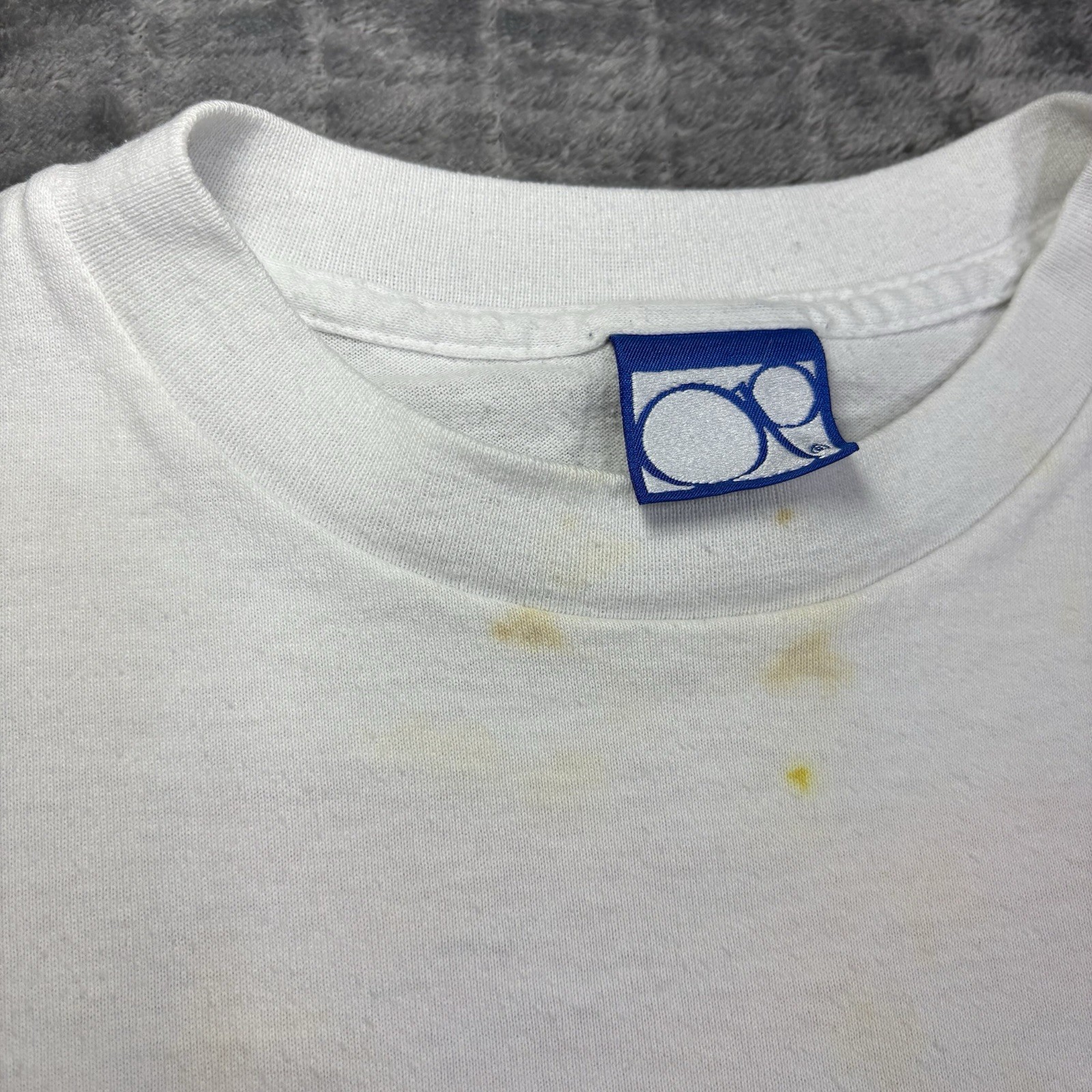 Vtg 1989 Ocean Pacific Op Surf T Shirt Crop Top Neon Windsurfing Made in USA SM
