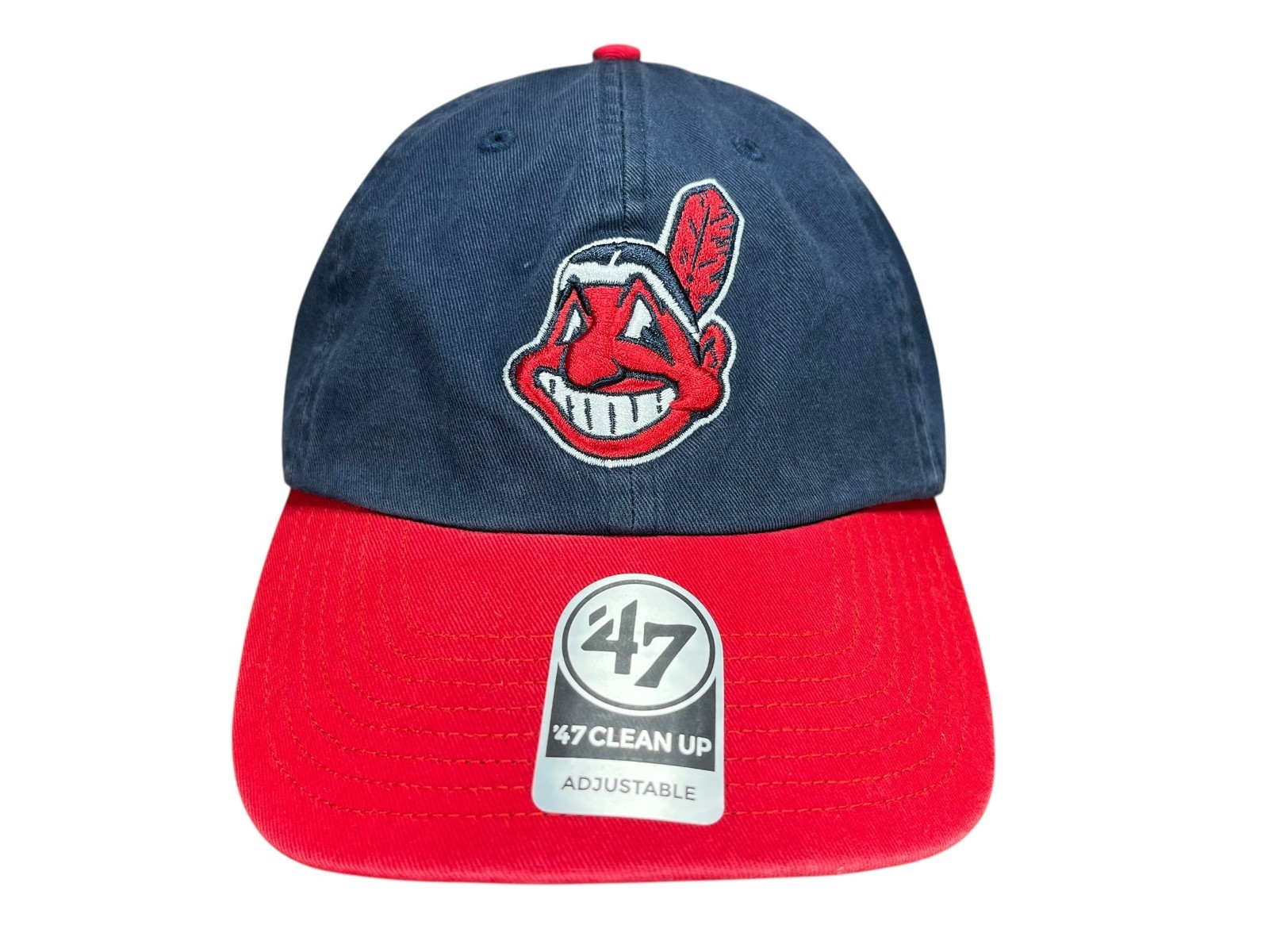 Vtg CLEVELAND INDIANS Guardians Fan ’47 MLB BASEBALL HAT Old-Logo Chief Wahoo