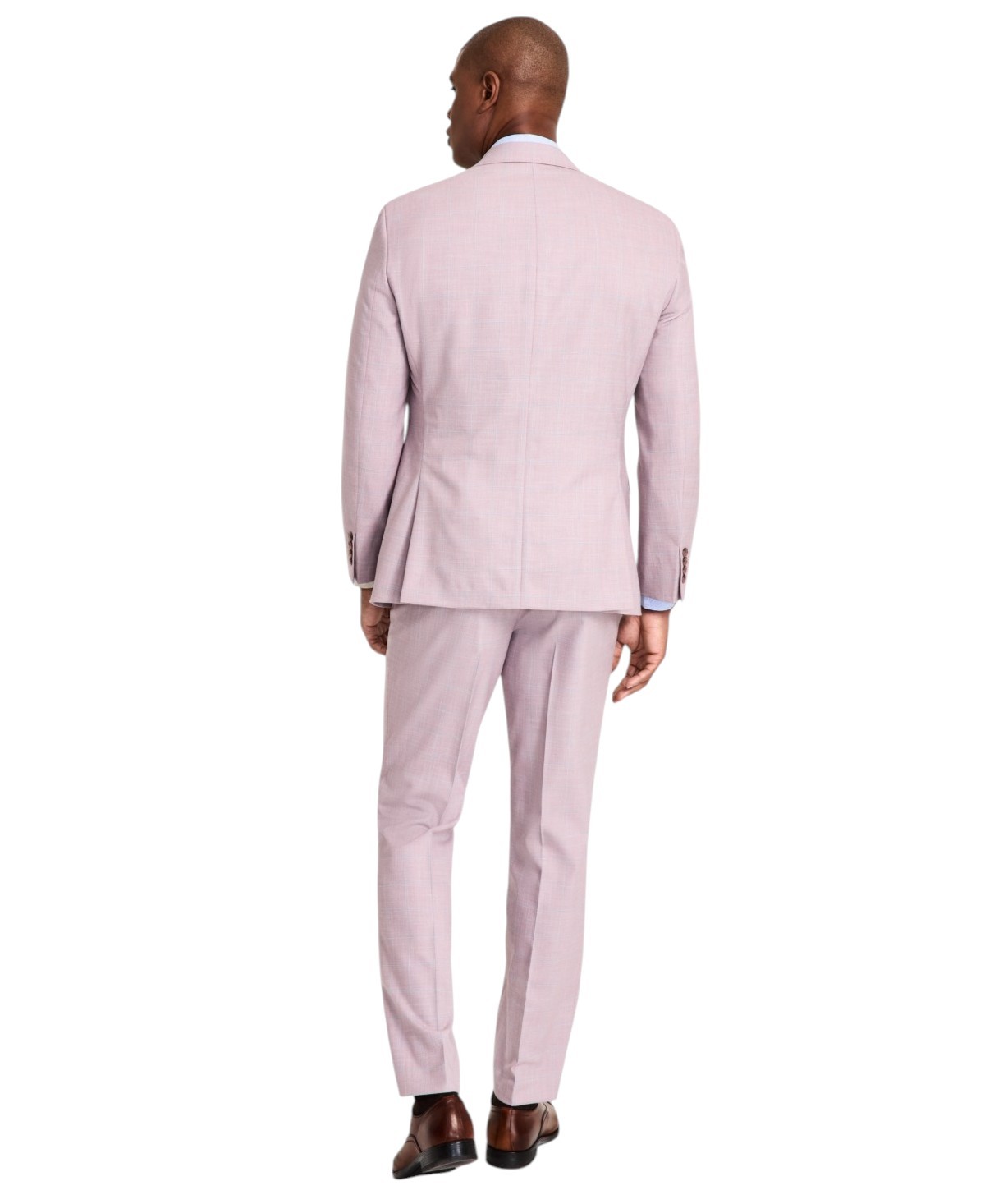 Tayion Mens Regular fit Suit Jacket Blazer 50 R Pink Plaid