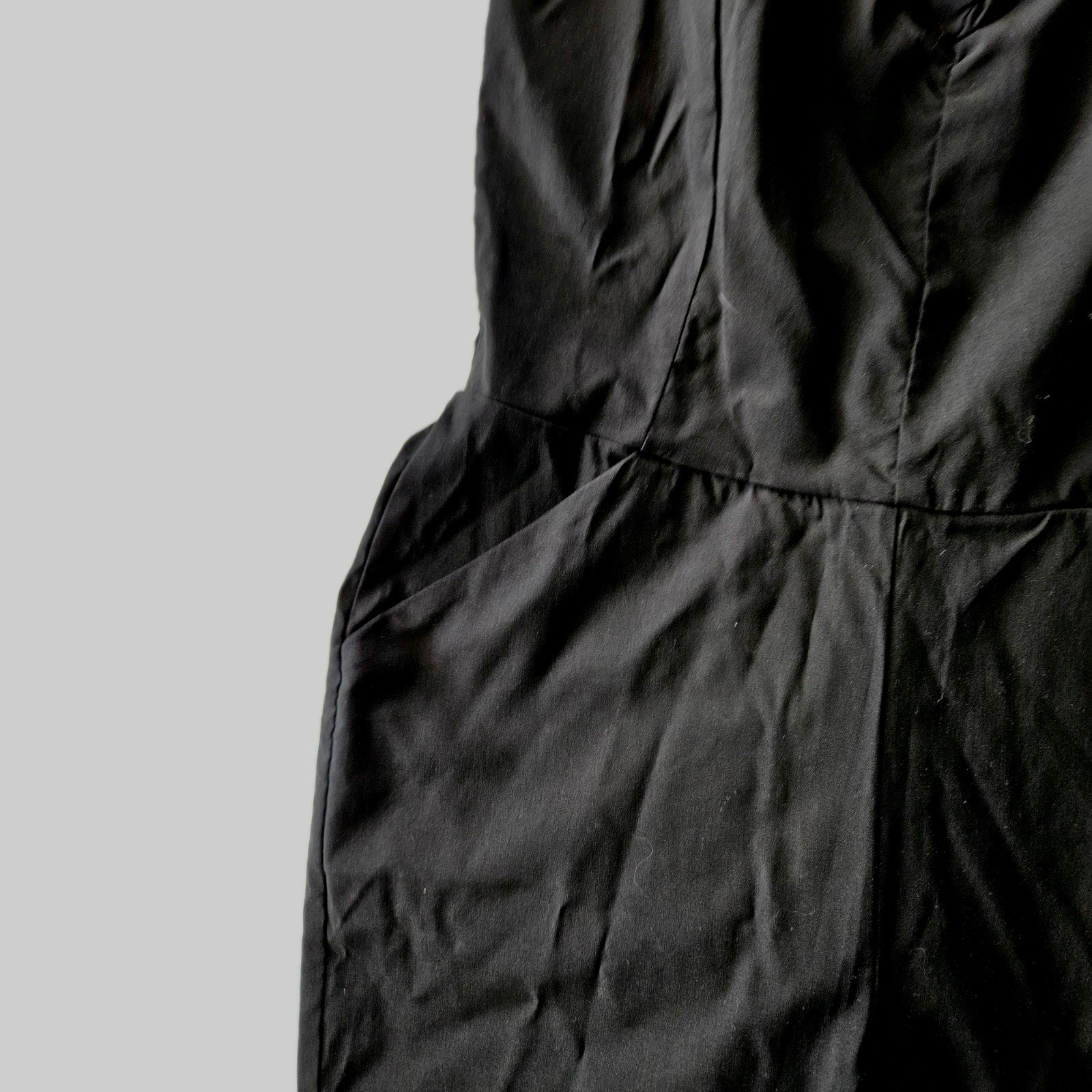 Unique Brand Halter Top Jumpsuit Low Back Vintage Style Black Sz Large 10 12 NWT