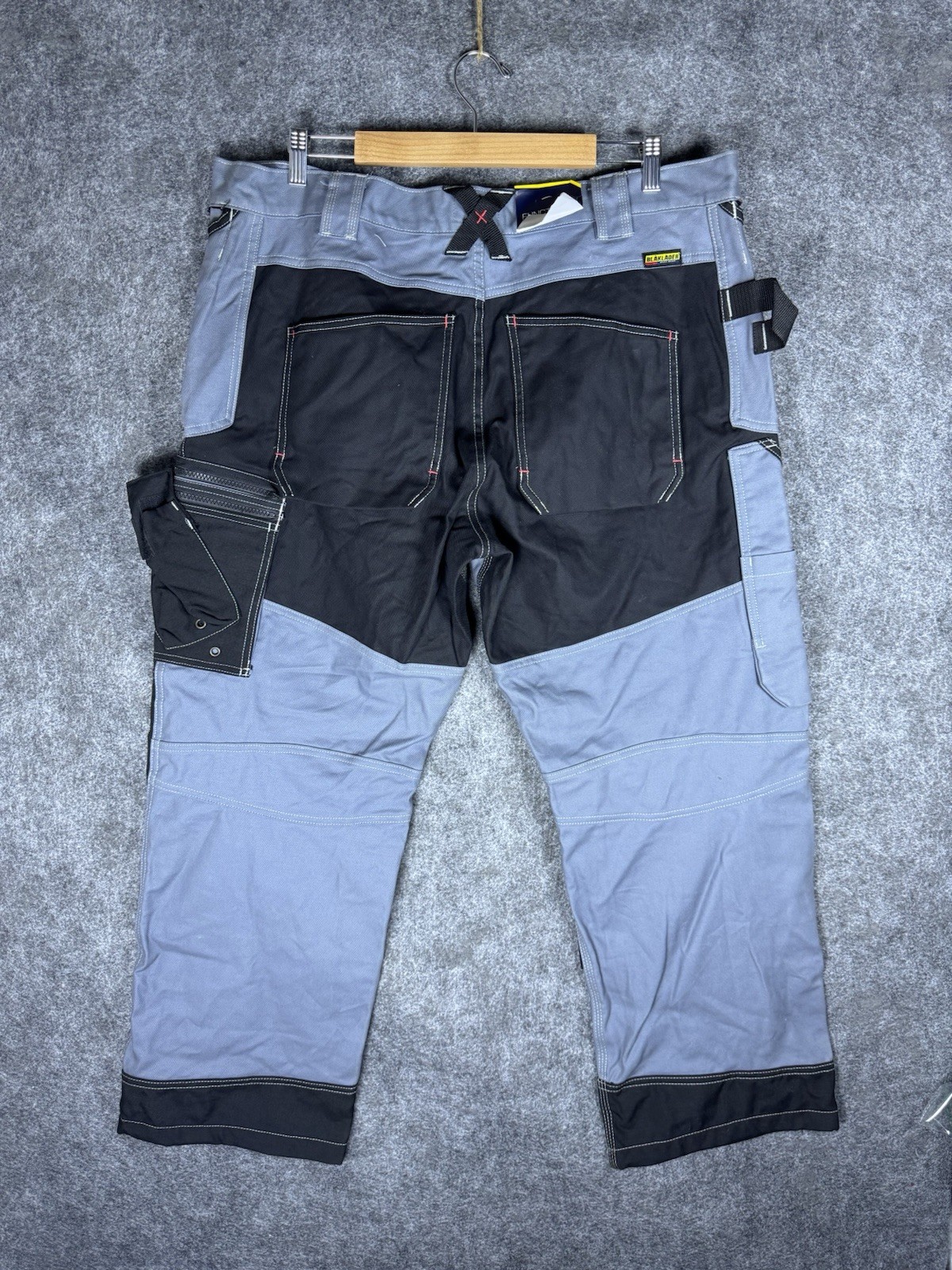 Blaklader Men Cotton Durable Work Pants with Cordura Reinforced Pockets 42×30