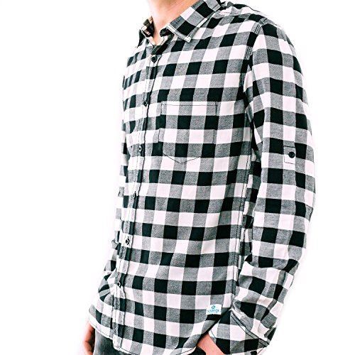 Kaiback Kickback Men’s Ultra-Slim Button Down Cotton Shirt – King Me Checkered