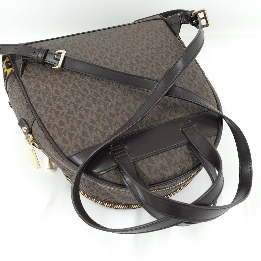 Import duty included for US buyers Michael Kors Backpack Brown Canvas 10.2 inch