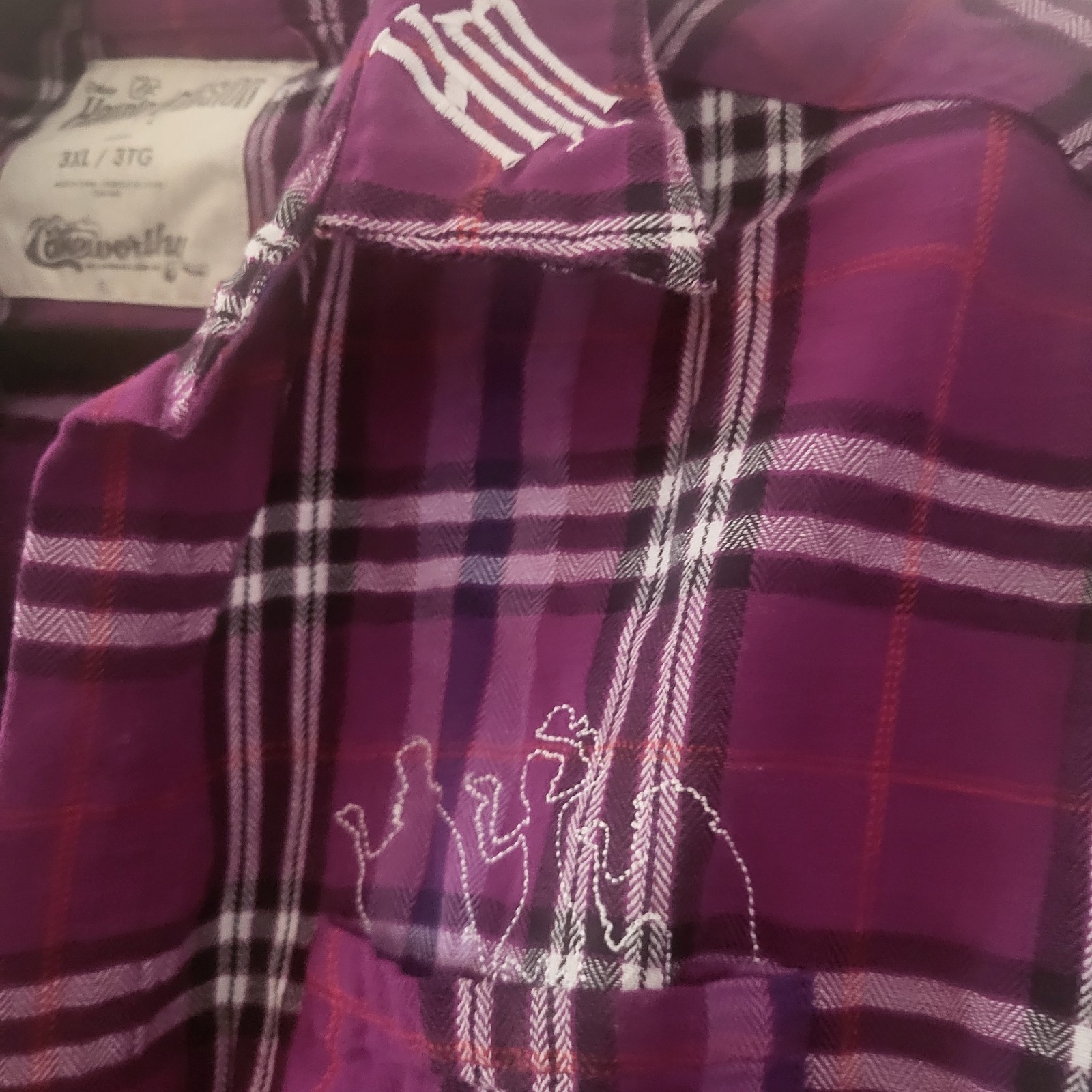 Cakeworthy 3XL Disney Haunted Mansion Hitchhiking Ghosts Plaid Flannel Shirt Top
