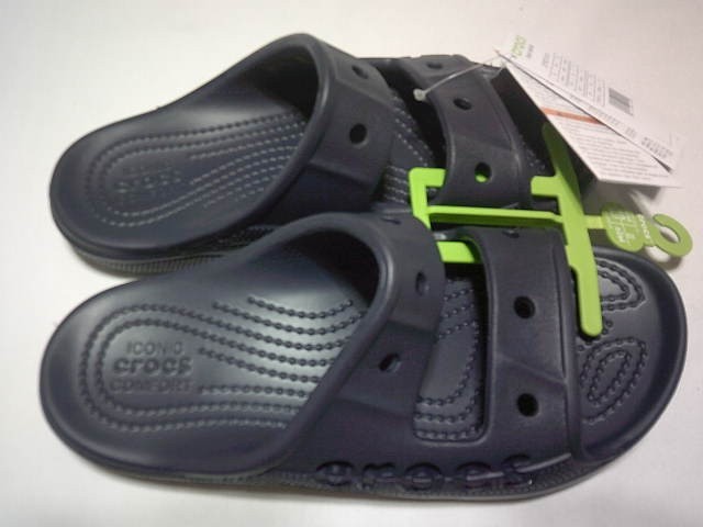 NEW CROCS BAYA SLIDE SANDALS SHOES SIZE ADULT UNISEX MEN 4 WOMEN 6 NAVY BLUE 🔥