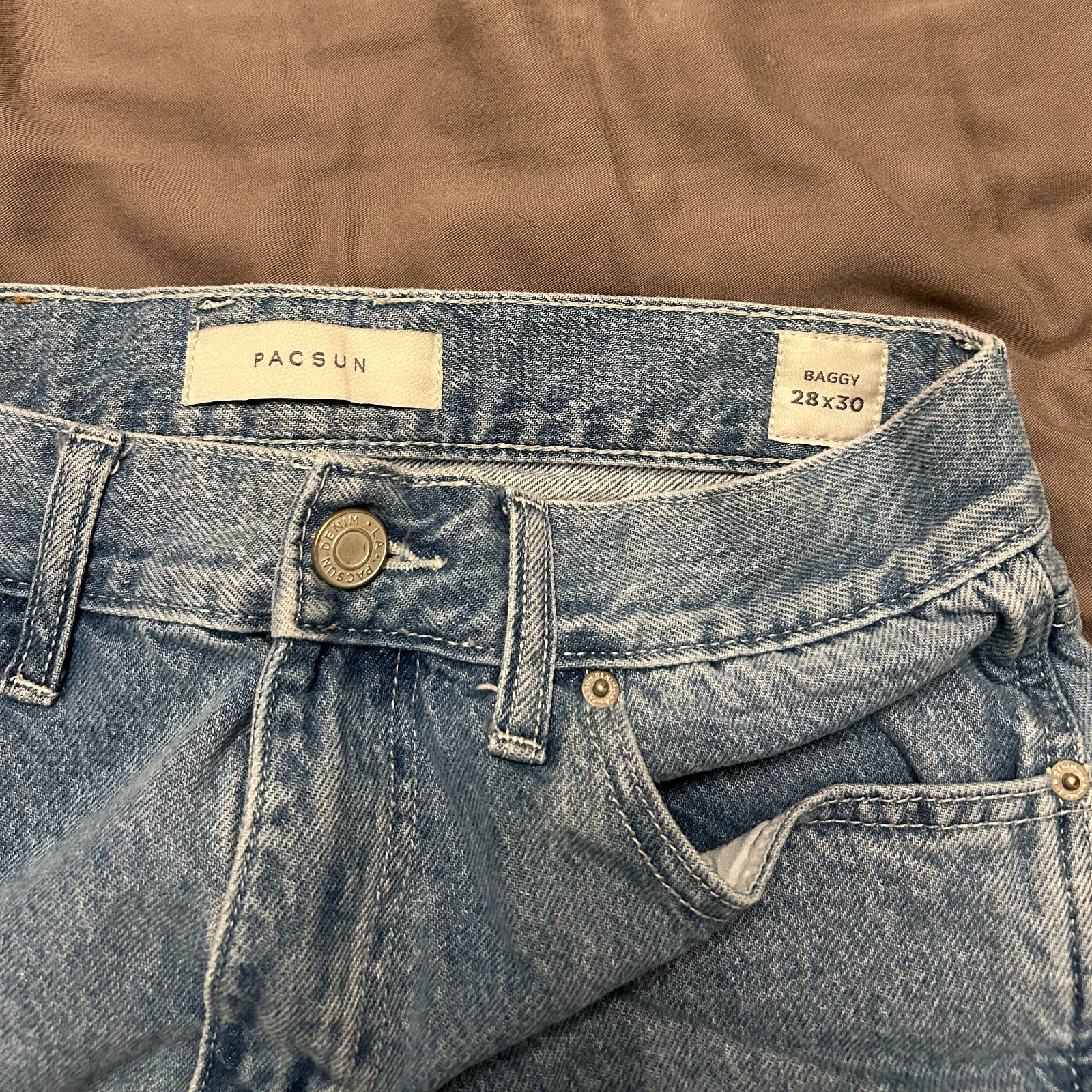 PacSun Blue Cargo Jeans Men’s 28×30