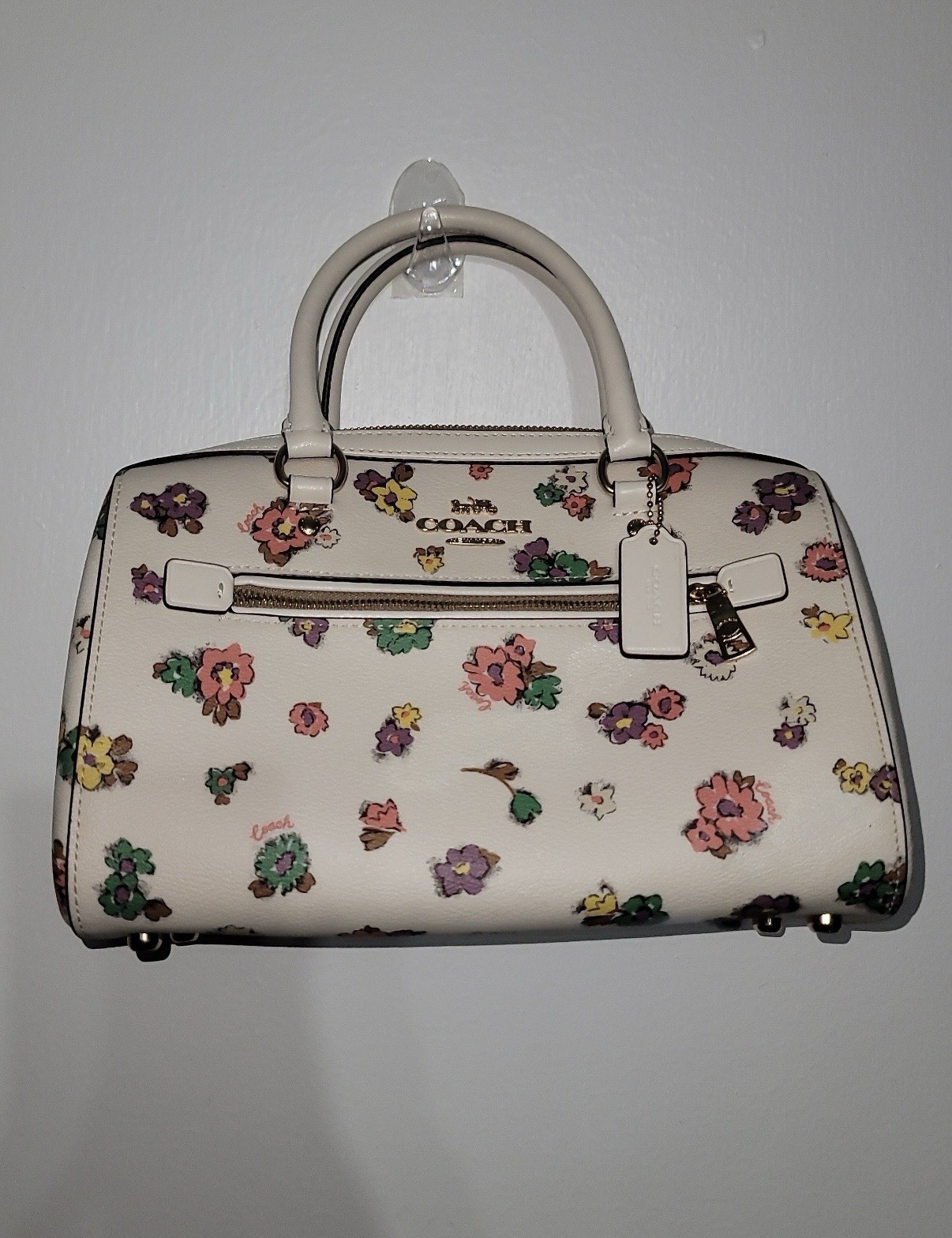 Coach Rowan Satchel Bag With Spaced Wildflower Print (C3100)