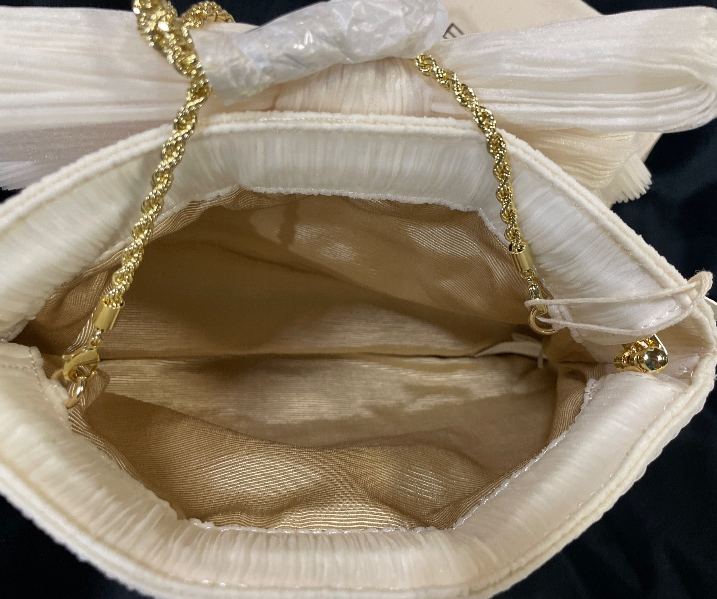 Loeffler Randall Rayne Pearl Bow Clutch O/S