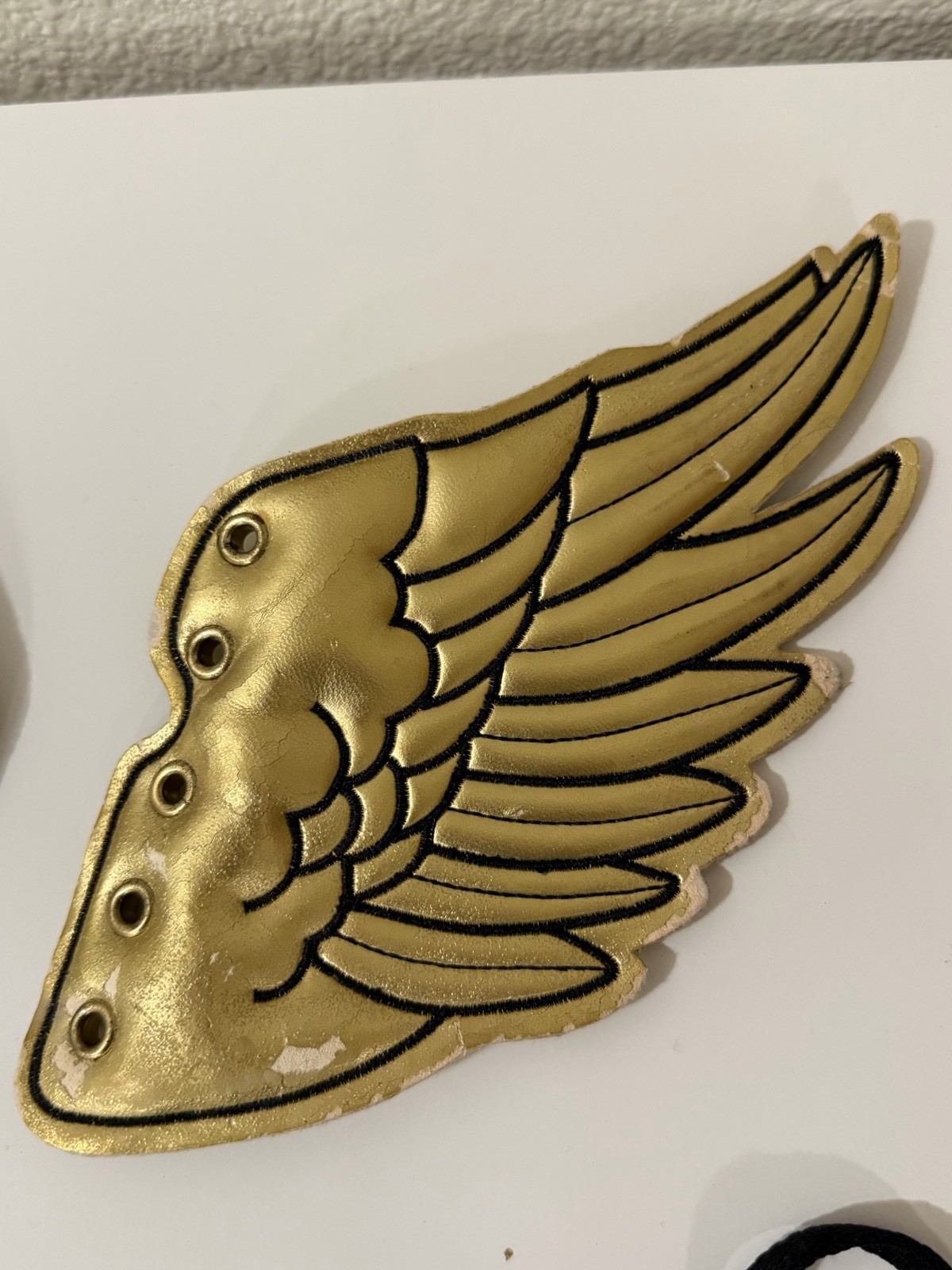 Adidas Jeremy Scott Metallic Gold WINGS 2008 JUST THE WINGS/LACE (read desc!!)