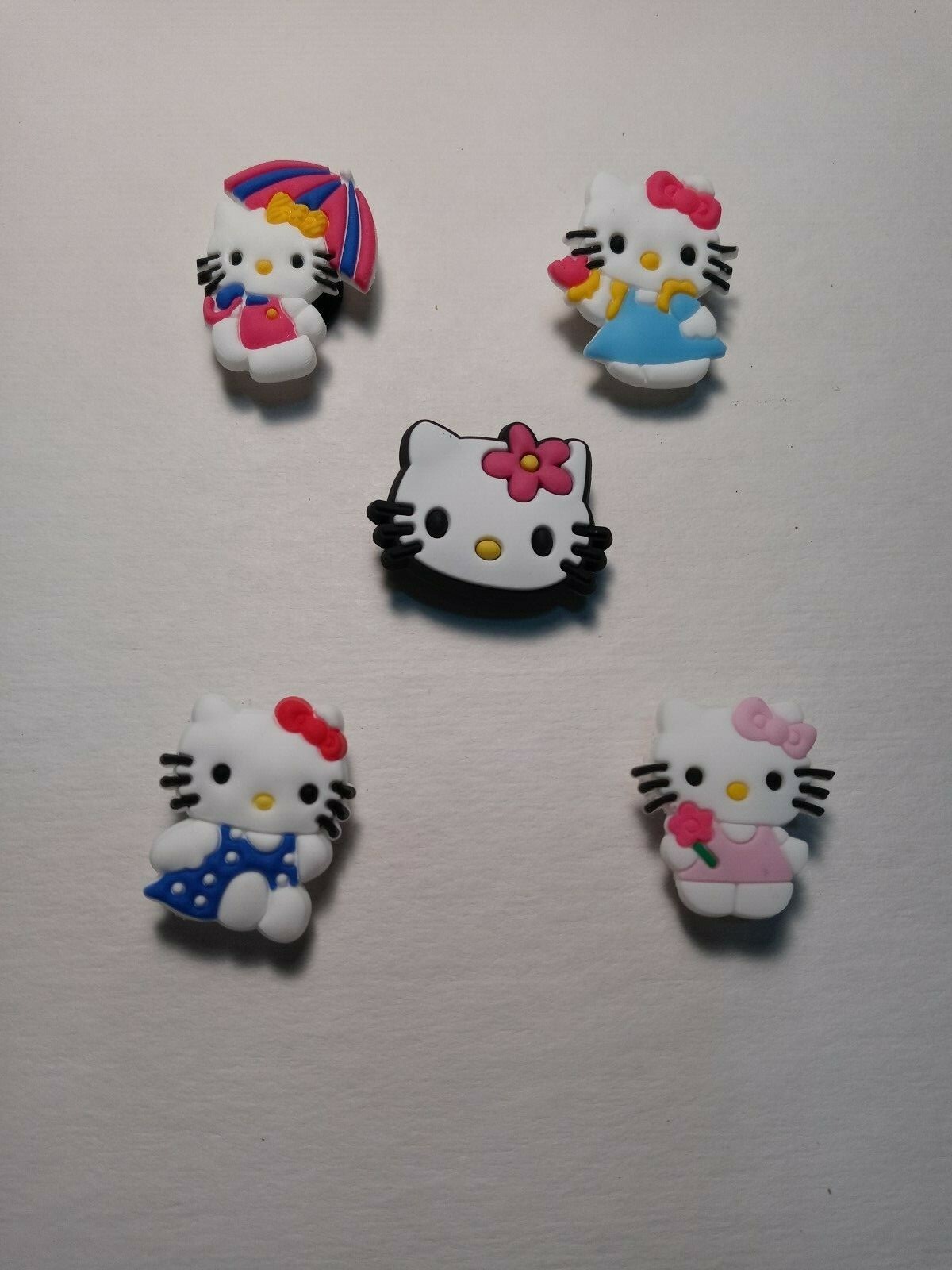 NEW 5 pcs Colorful Shoe Charms Croc Cute Pretty Sweet Hello Kitty