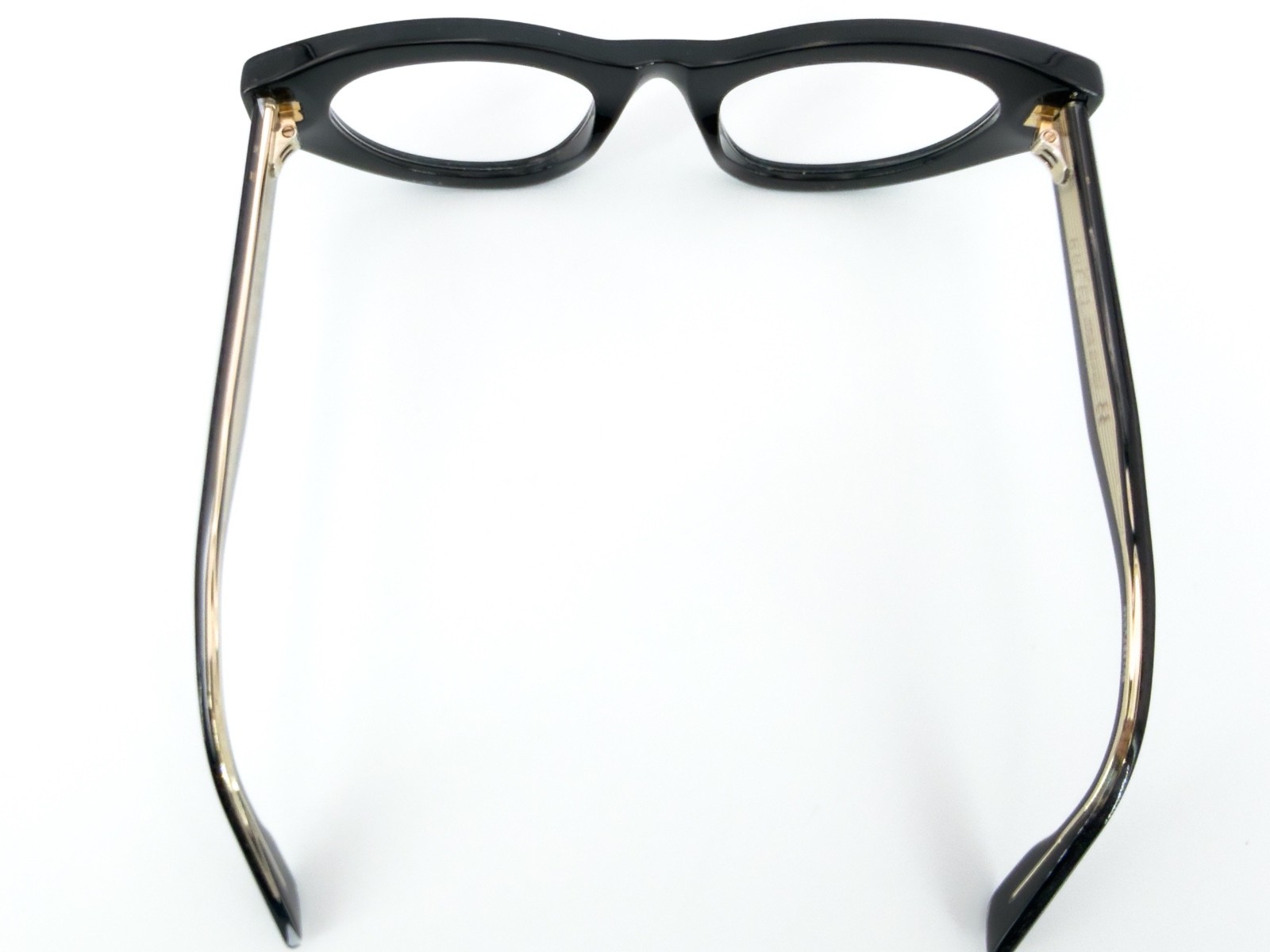 Gucci GG1083O Eyeglasses FRAMES 001 Gloss Black 49[]22-145 Gold Cat Eye M650