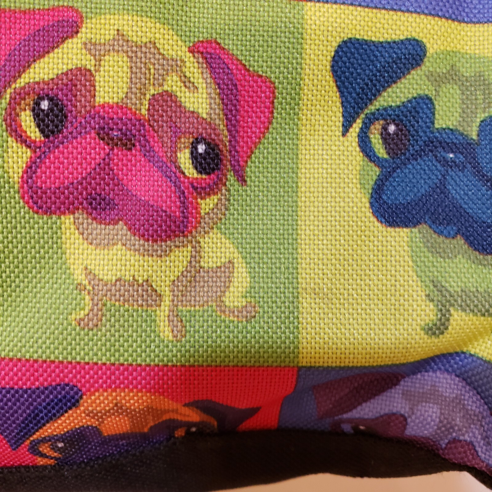 Warhol Style Pop Art Pug Dog Graphic Tote Bag 19 x 1 1 x 5 Double Handle