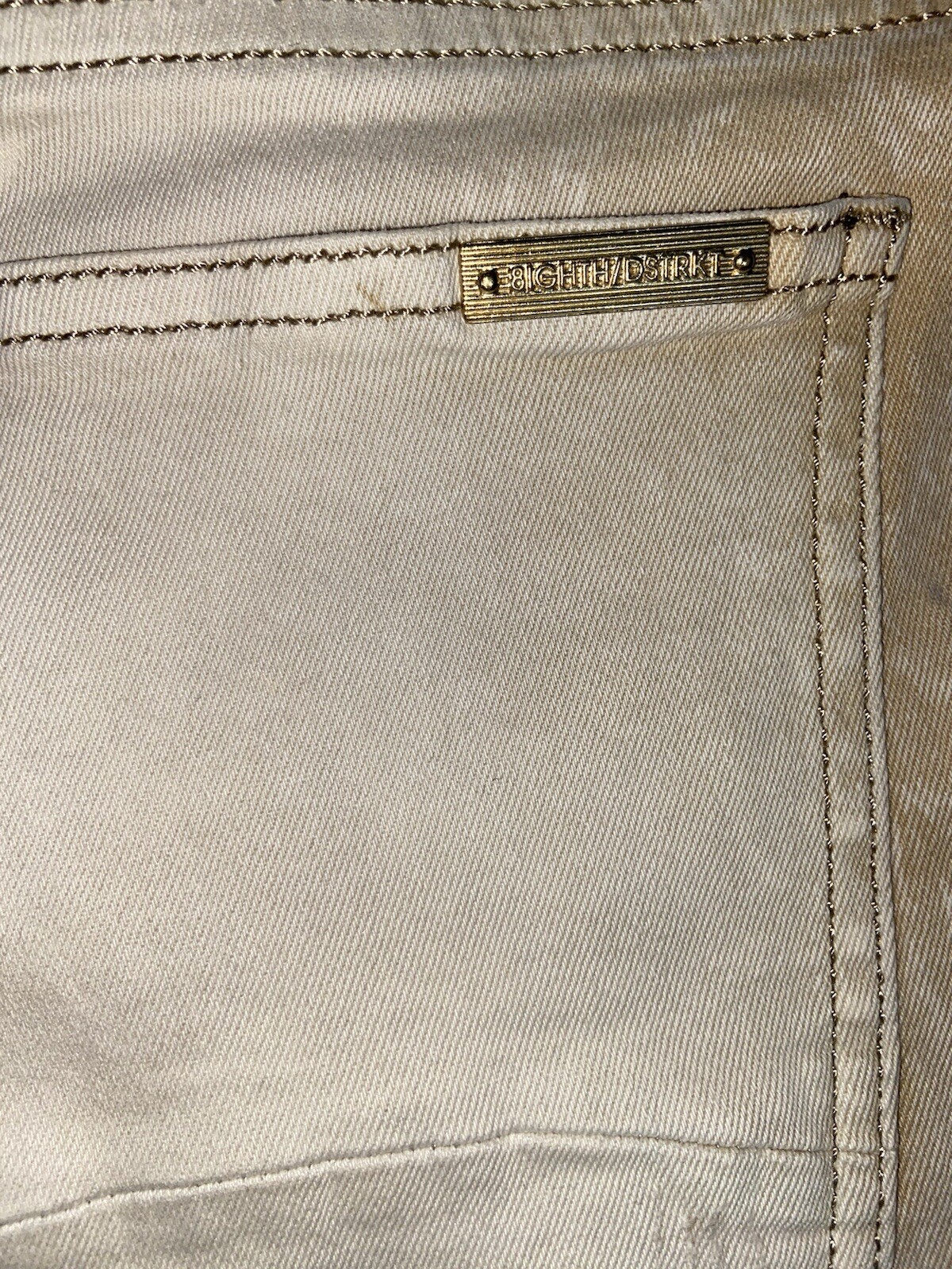 Dstrkt Denim Moto Stretch Jeans Mens Sz 38×34 Comfort Distressed Overdye Zippers