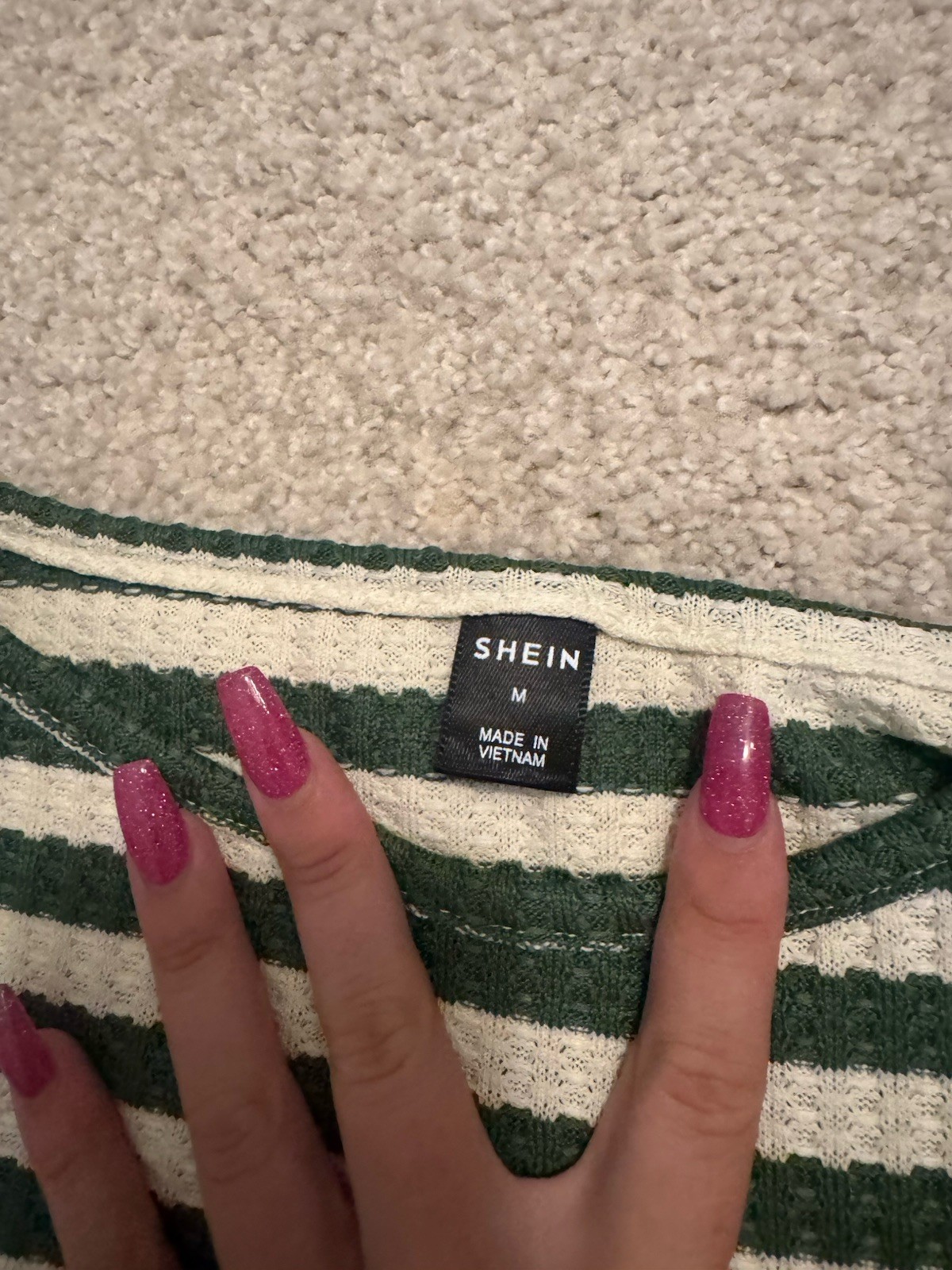 SHEIN Medium Set Green and White