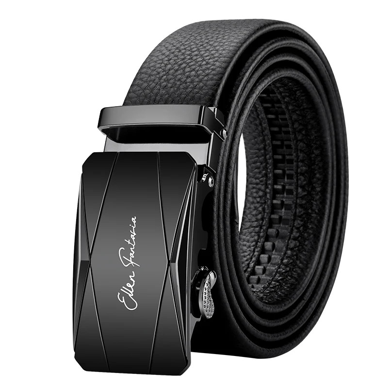 Men Belt Genuine Leather Belt for Men Alloy Buckle Ratchet Belts Men Designer Be